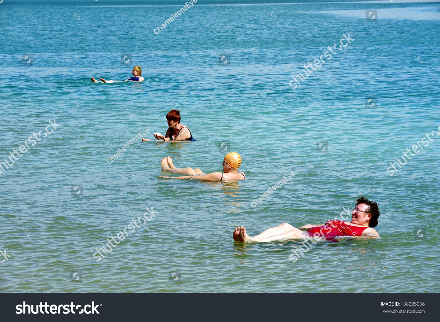 Dead Sea Isr Mar 18people Floating Stock Photo 138285056 - Shutterstock