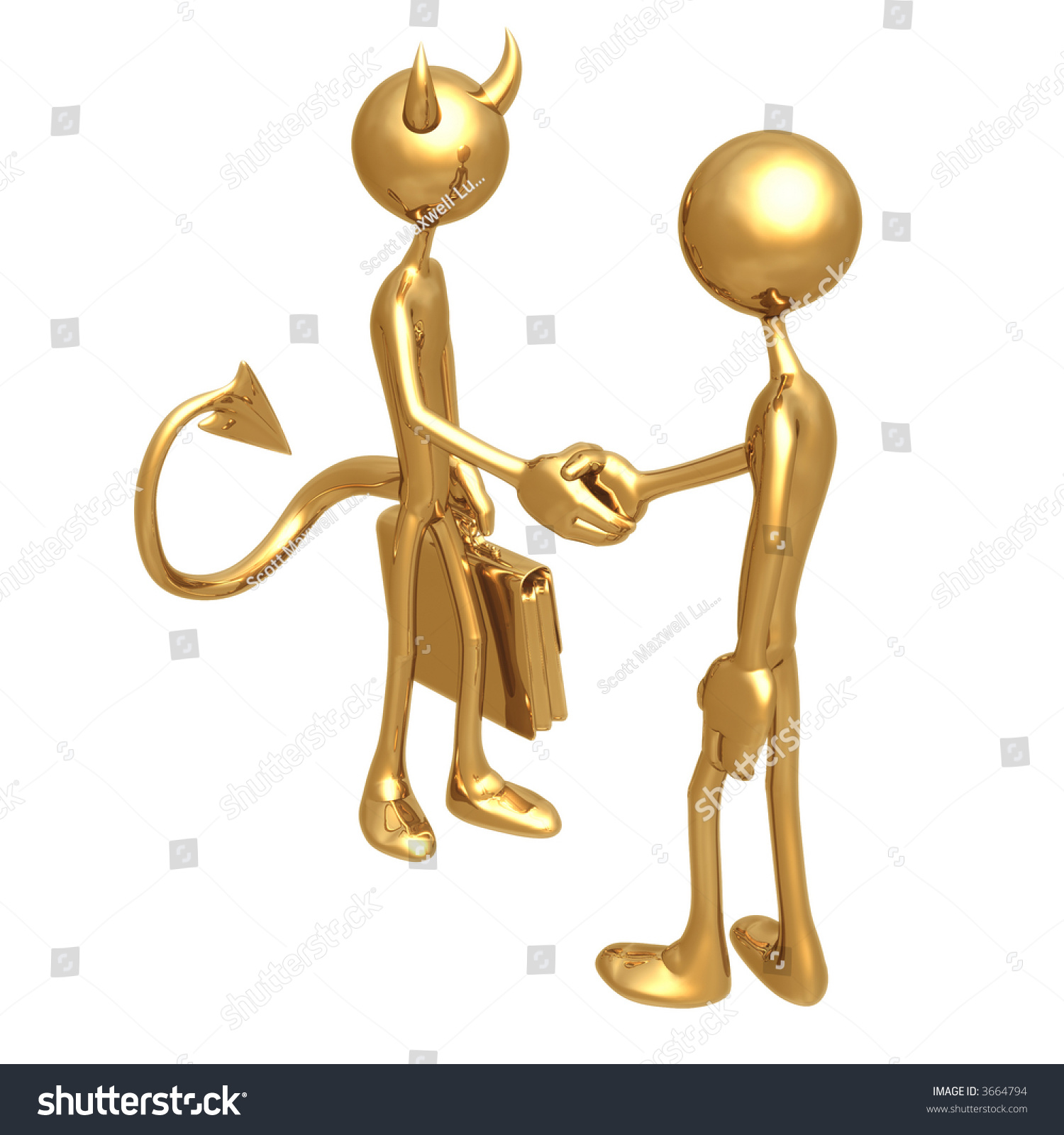 Deal Devil Stock Illustration 3664794 - Shutterstock