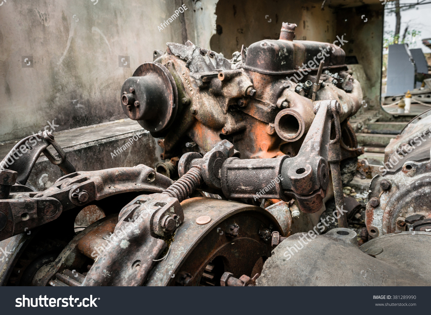 Decadent War Tank Components Rust Steel Stock Photo Edit Now