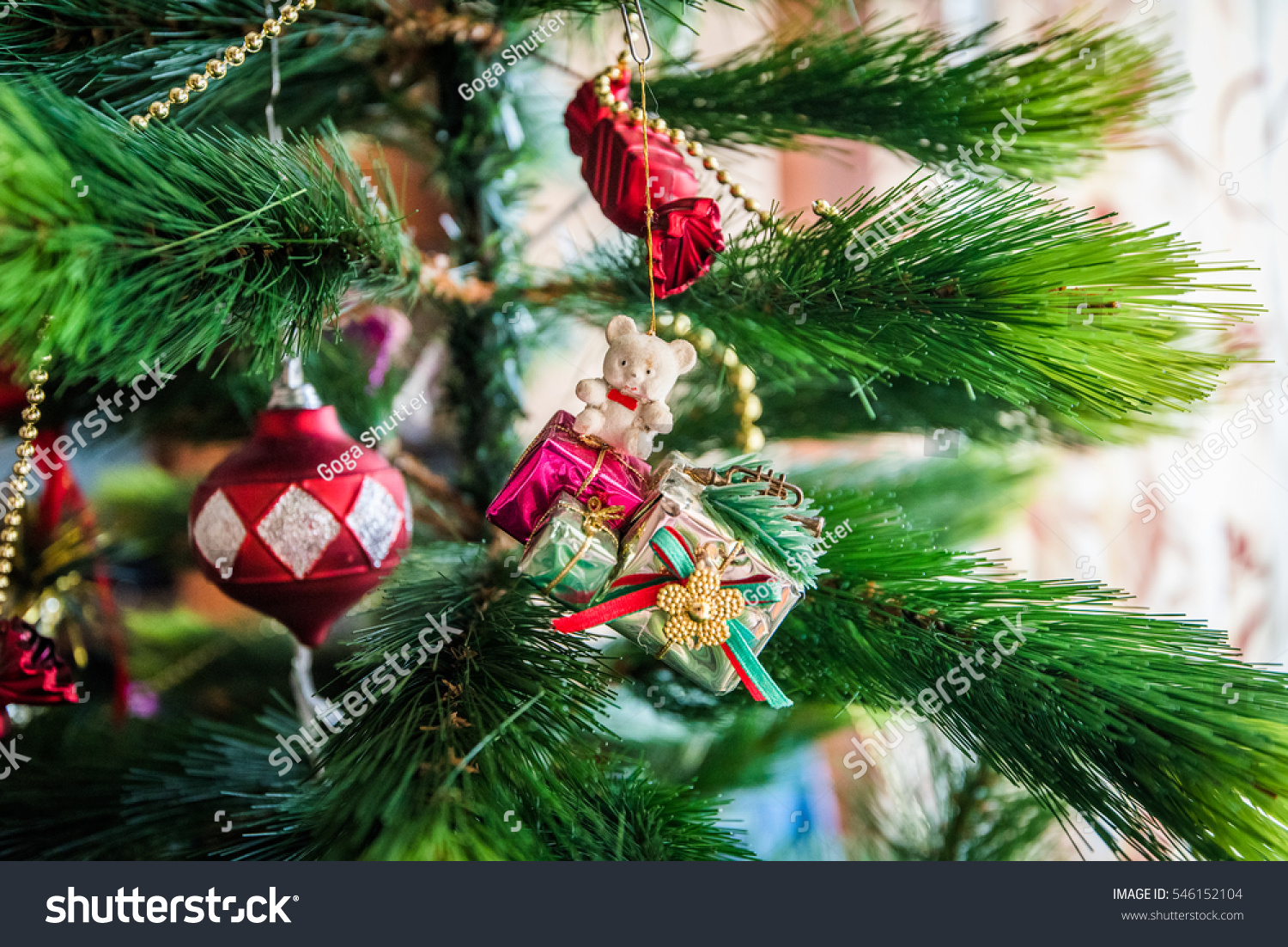 Decoration New Year Tree Stock Photo 546152104 - Shutterstock