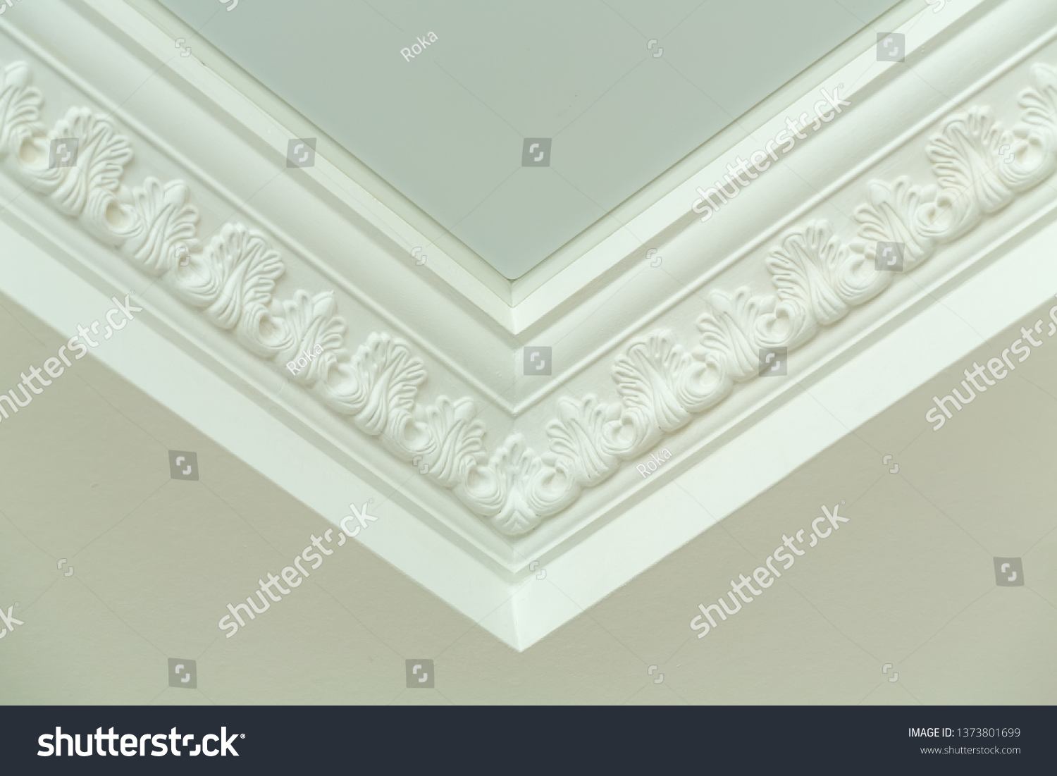 Decorative Ceiling Molding Detail Corner Stock Photo Edit Now