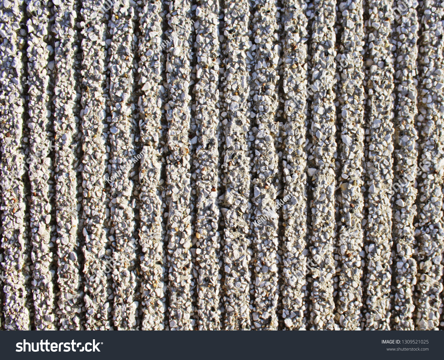 Decorative Concrete Wall Vertical Grooves Texture Stock Photo