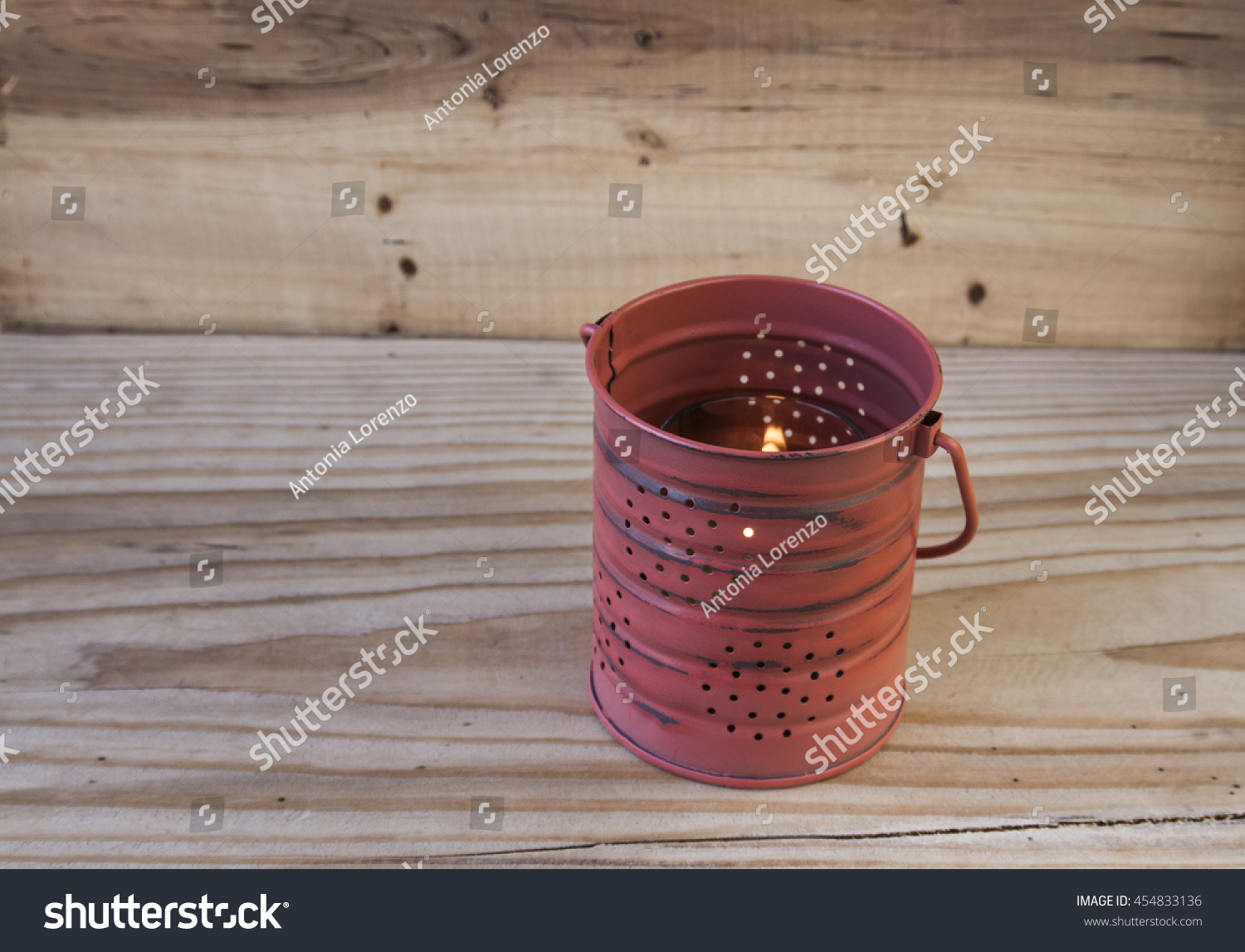 Decorative Tin Can Lantern Stock Image Download Now