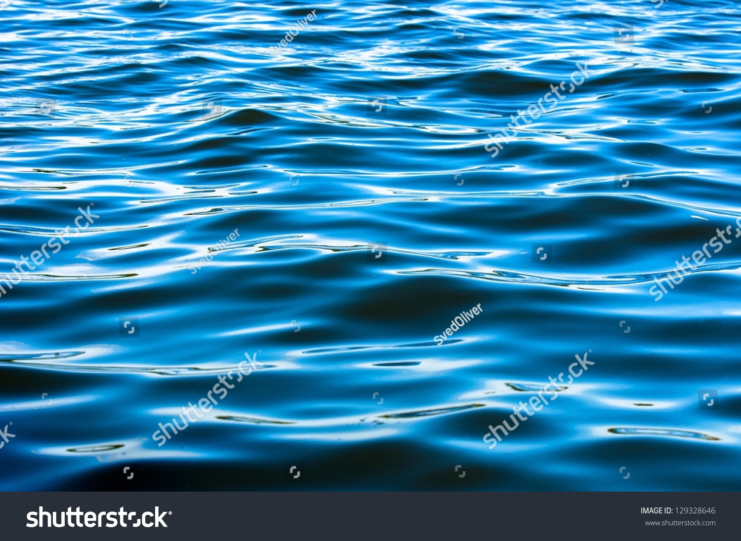 Deep Blue Water Surface Texture Stock Photo 129328646 : Shutterstock