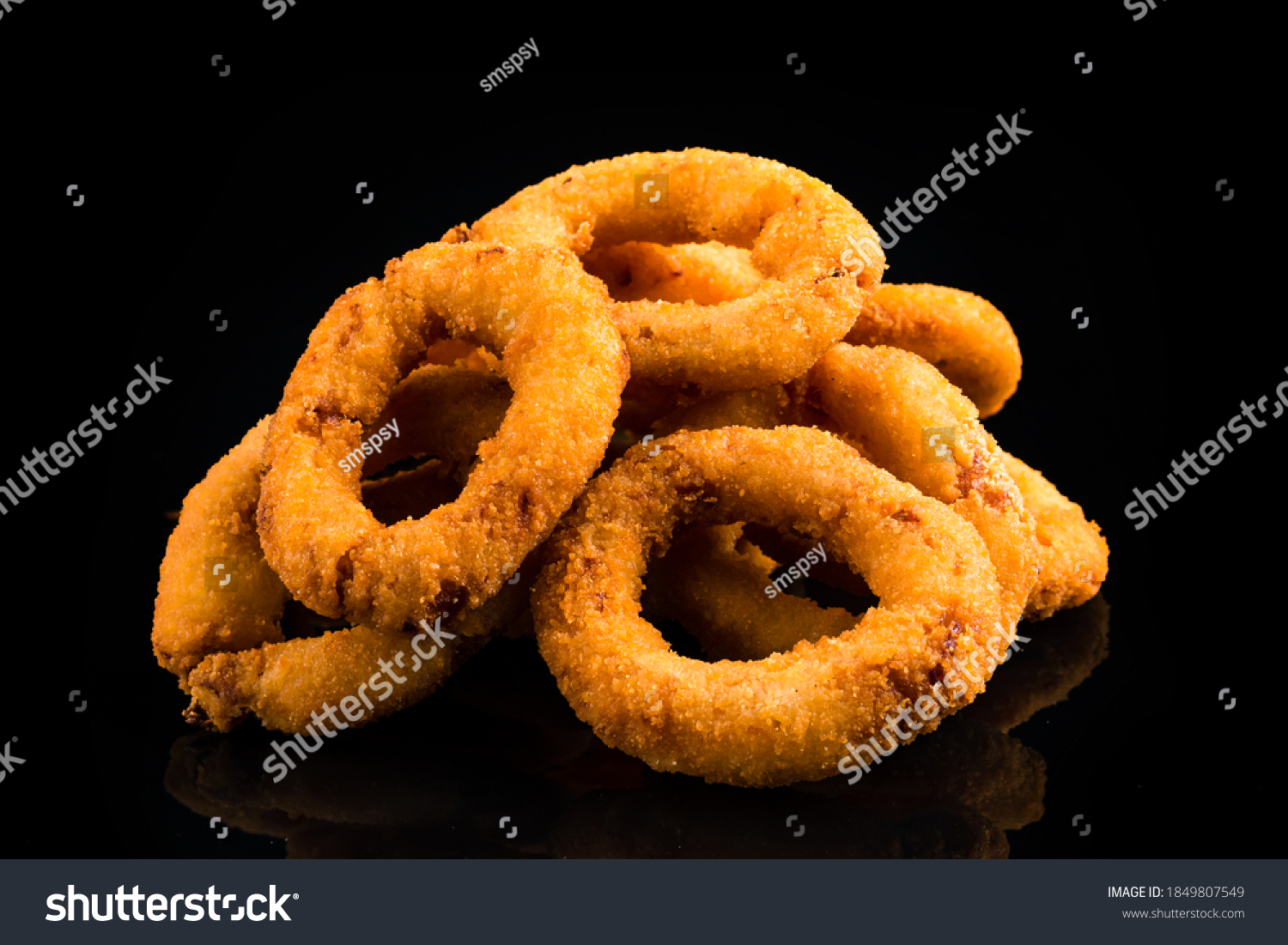 Deep Fried Calamari Rings Isolated On Stock Photo 1849807549 | Shutterstock