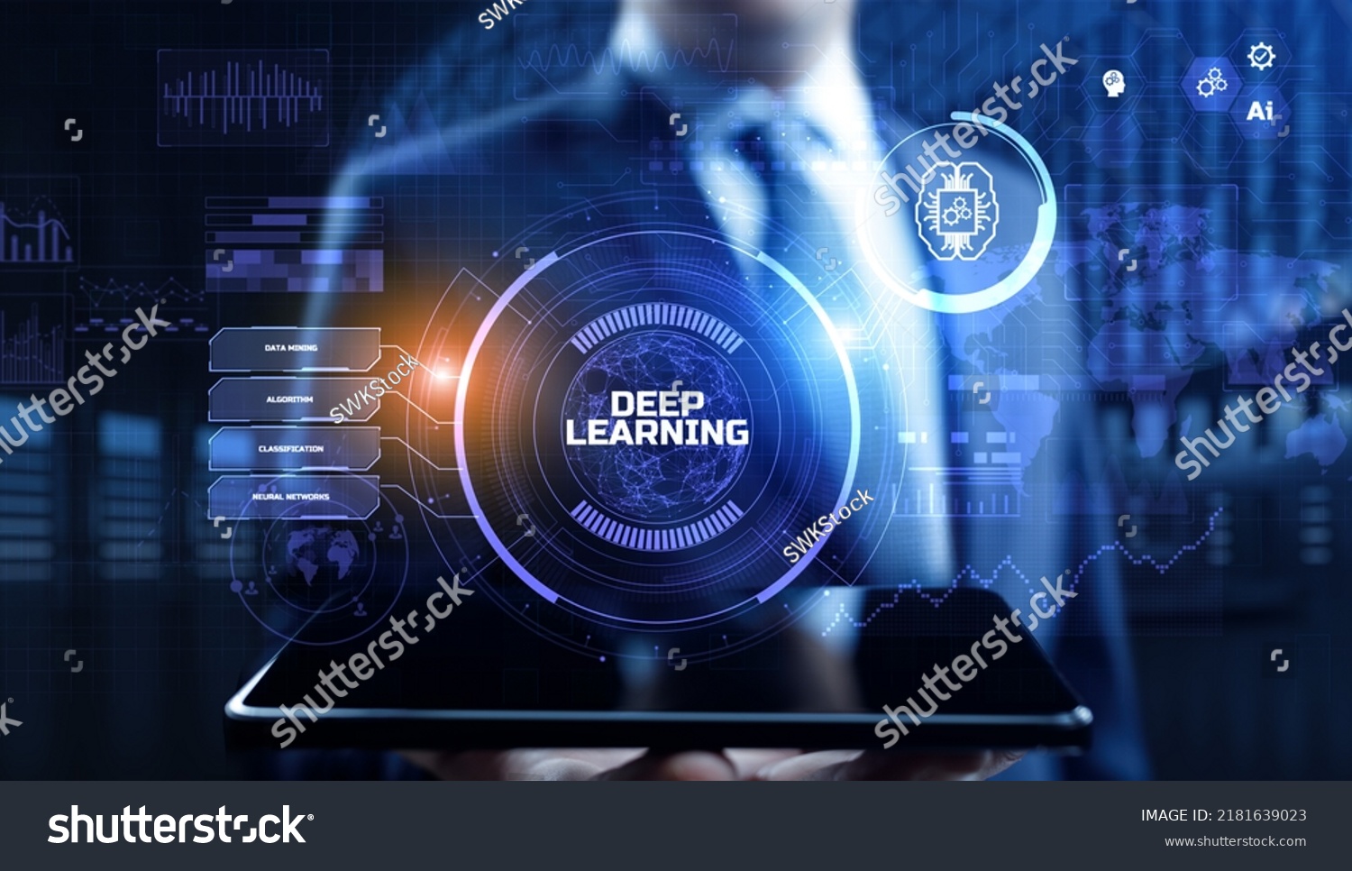 Deep Learning Neural Network Ai Artificial Stock Photo 2181639023 Deep Learning Neural Network Ai Artificial Stock Photo 2181639023
