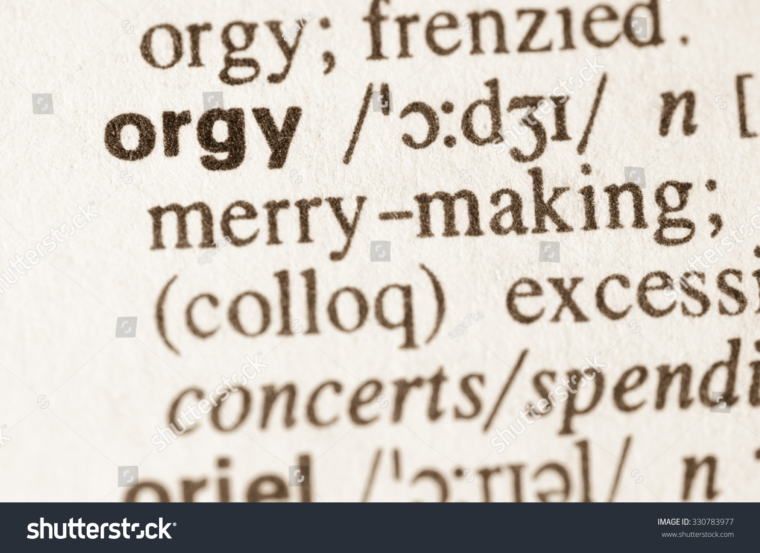 Dictionary Orgy 95
