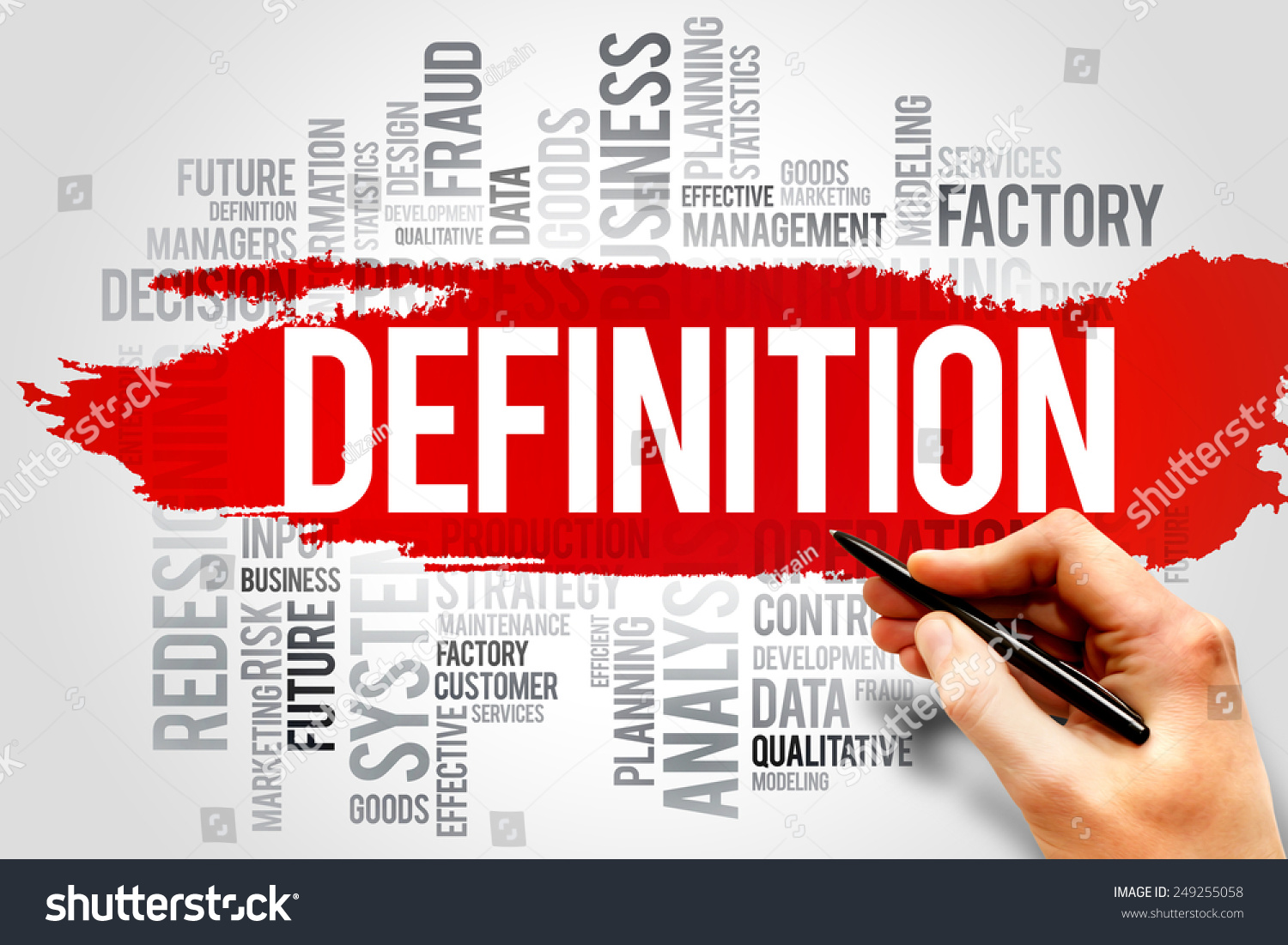 Definition Word Cloud Business Concept Stock Photo ...