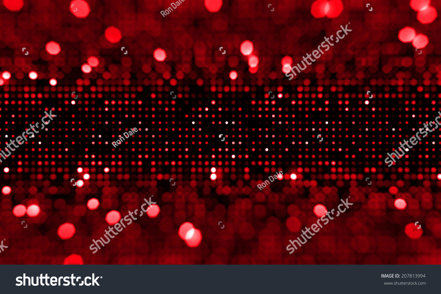 Defocused Red Blinking Background. Abstract Circular Bokeh Background ...