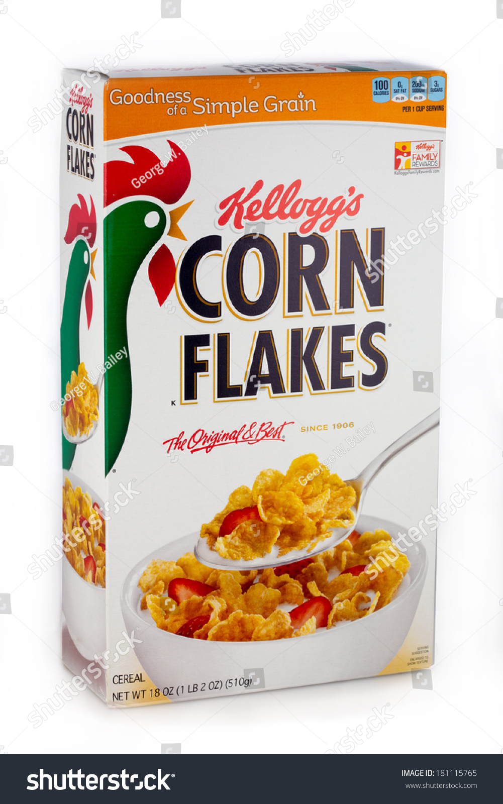 Deland, Fl, Usa - March 7, 2014: Kellogg'S Corn Flakes Remains A Top ...