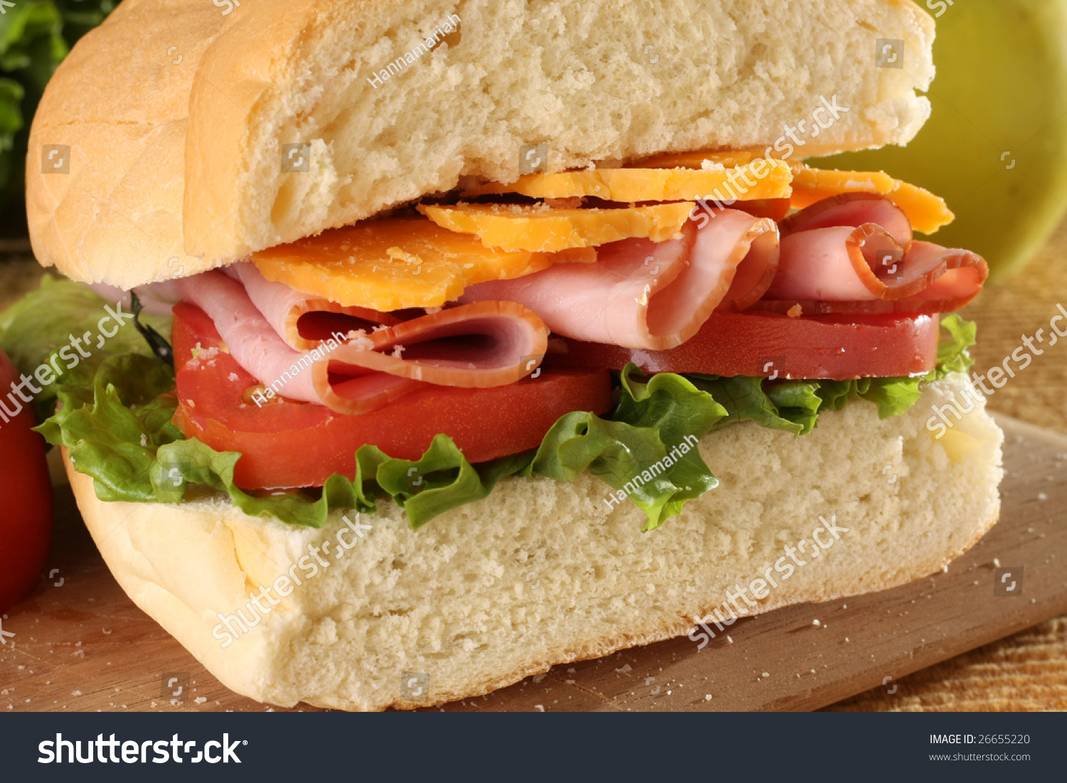 Deli Ham Sandwich. Stock Photo 26655220 : Shutterstock