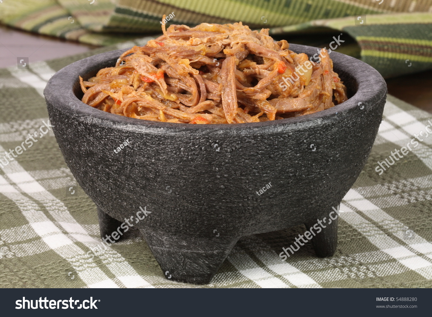 Fresh Tomatoes And Lots Of Spicies Delicious Mexican Beef Made Peppers Stock Photo
