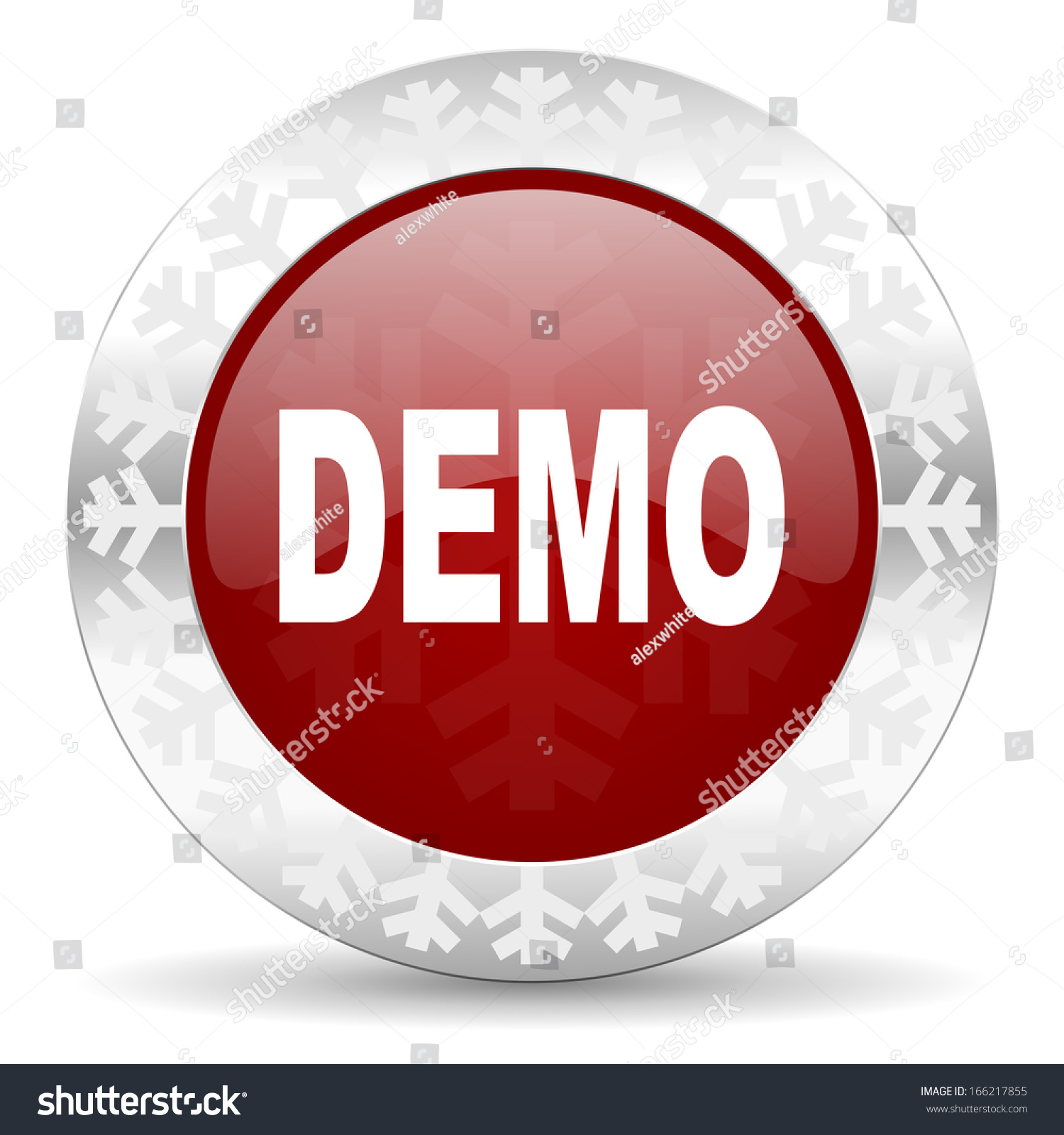 Demo Icon Stock Photo 166217855 : Shutterstock