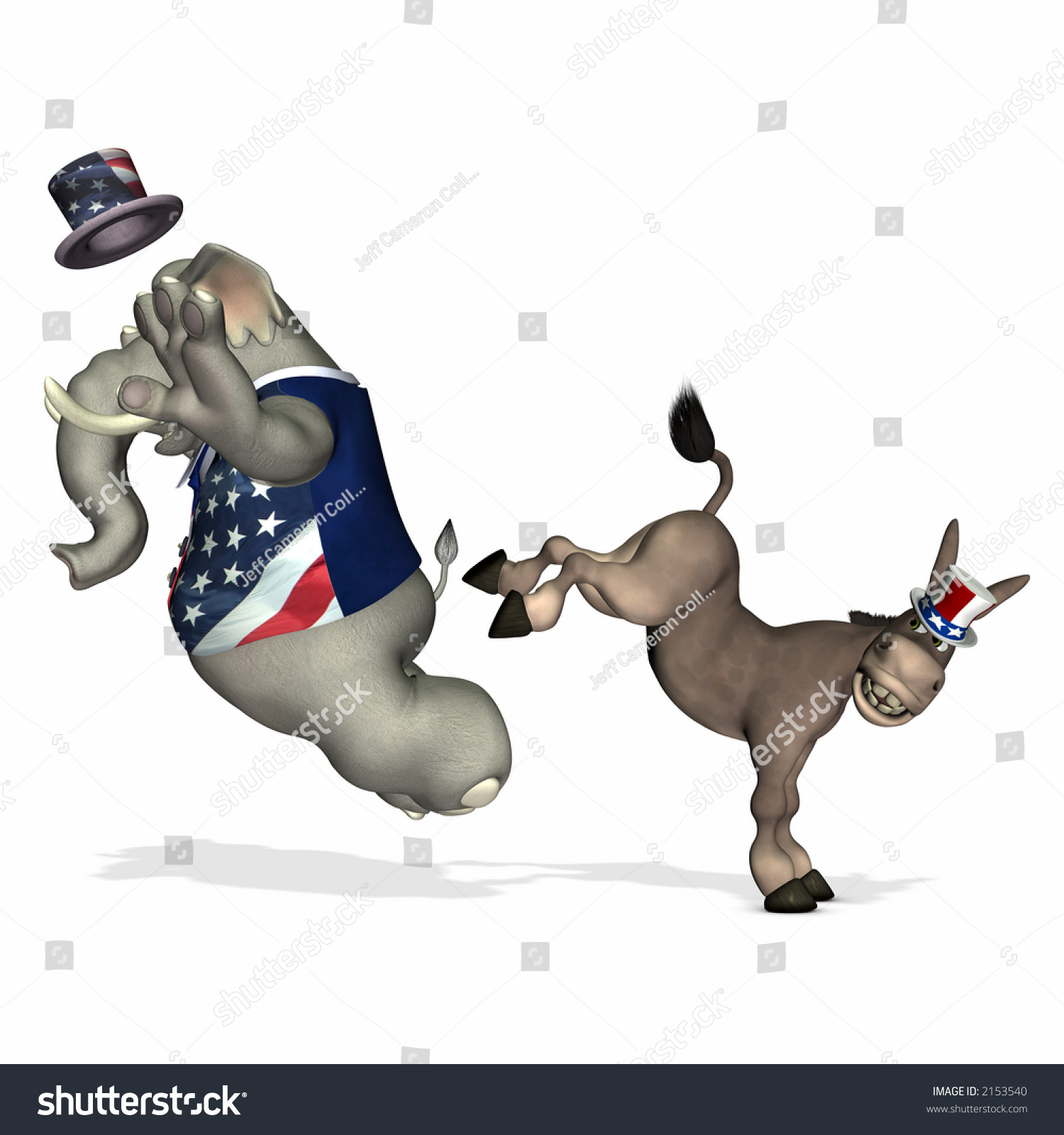 https://image.shutterstock.com/z/stock-photo-democrat-represented-by-a-donkey-kicking-the-republican-represented-by-an-elephant-political-humor-2153540.jpg