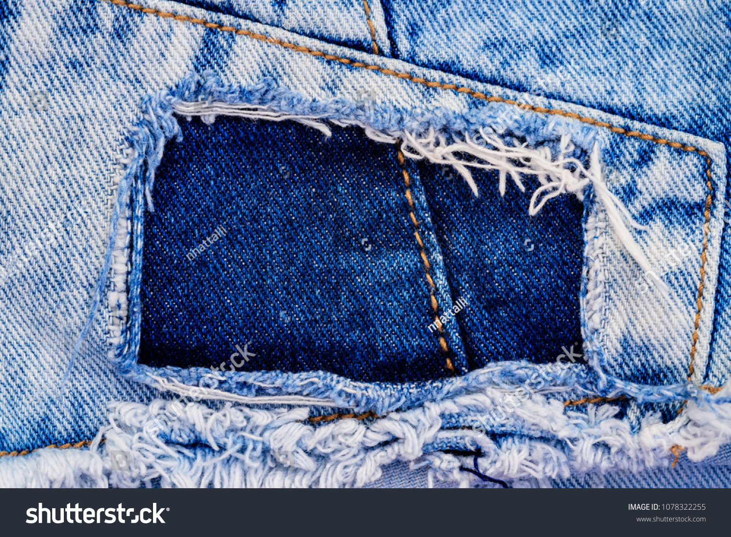cut up denim jeans