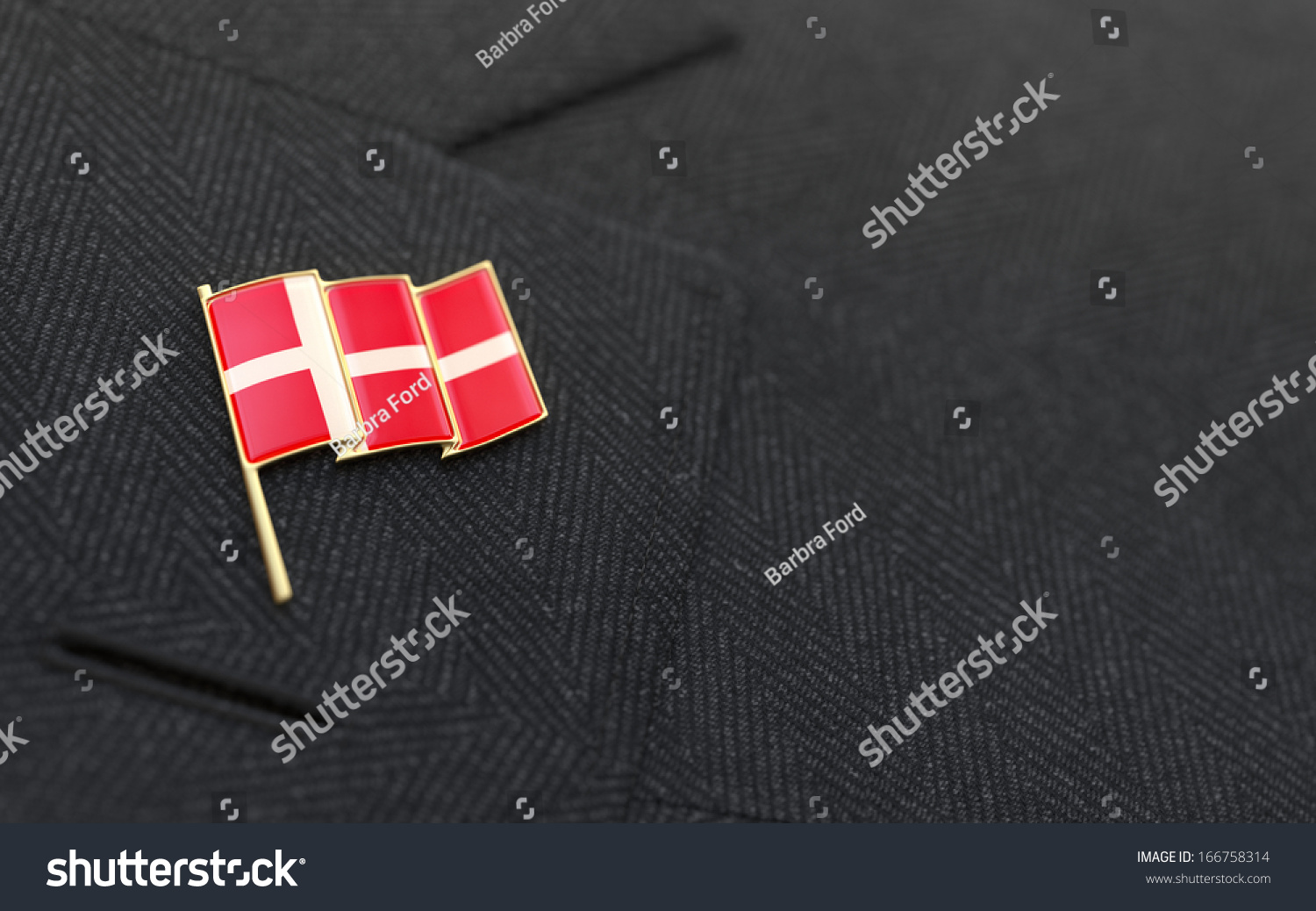 Denmark Pin Denmark Flag Lapel Pin