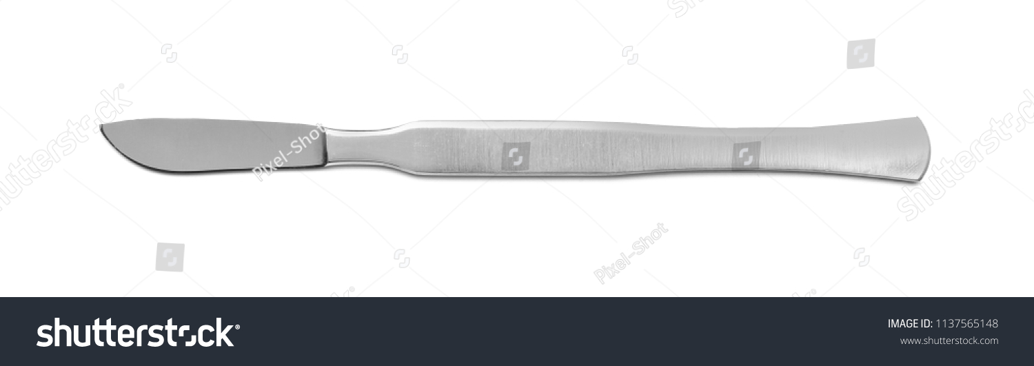 Dentists Scalpel On White Background Stock Photo 1137565148 | Shutterstock