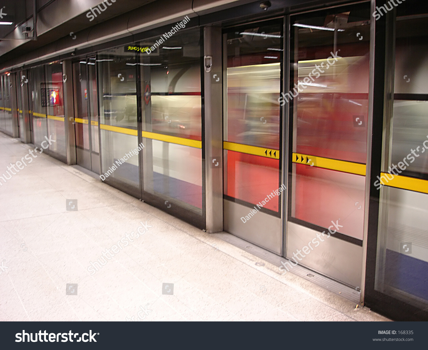 Departing Tube Behind Glass Stock Photo 168335 | Shutterstock