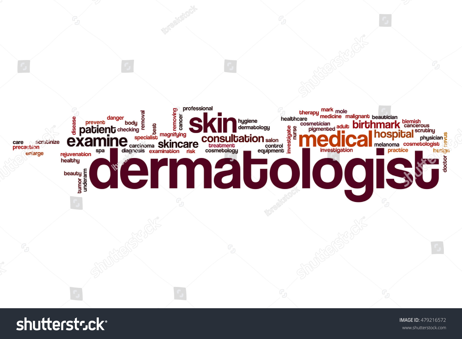 Dermatologist Word Cloud Concept Stock Illustration 479216572 ...