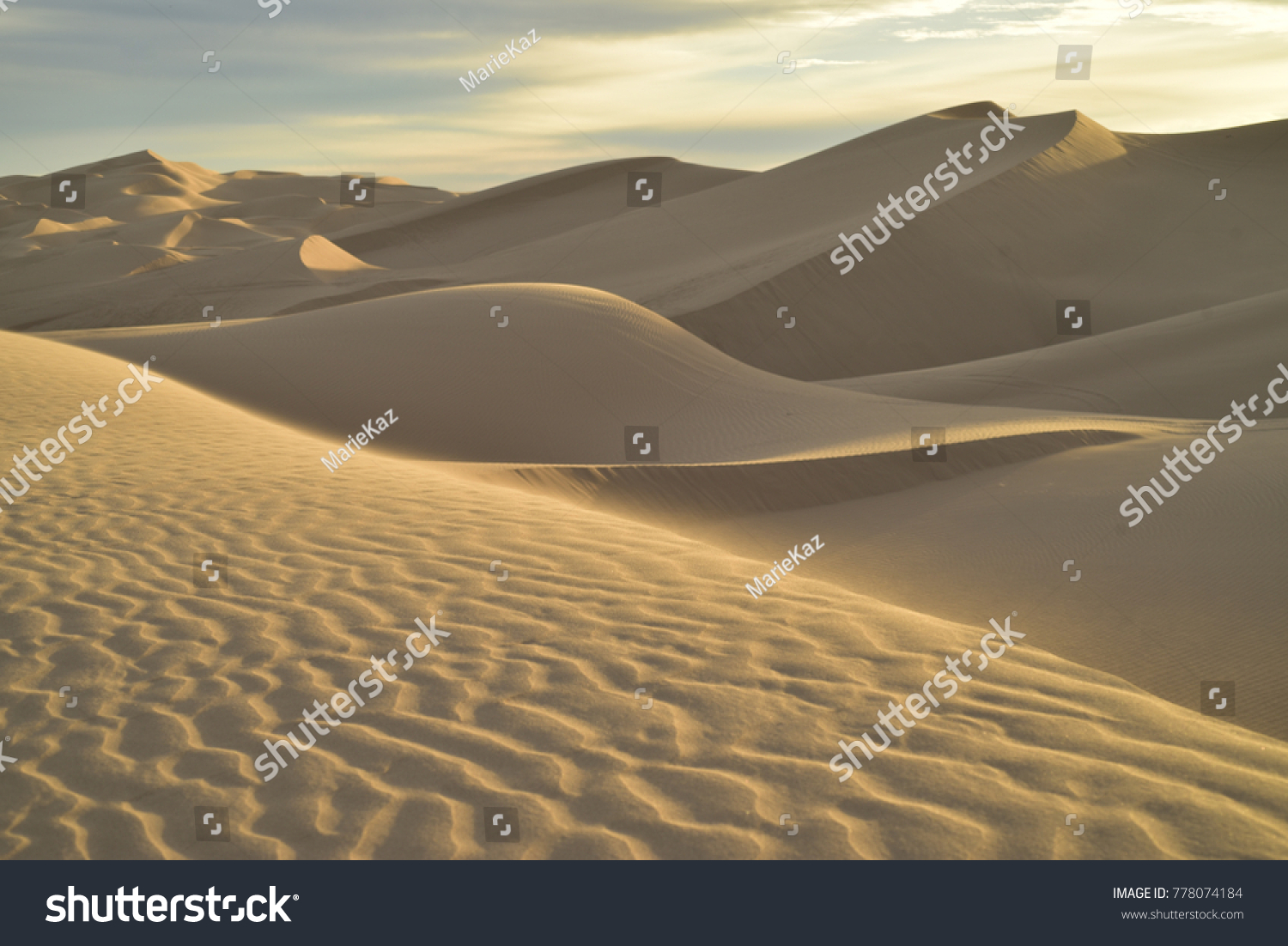 Desert Dunes Imperial Sand Dunes California Stock Photo Edit Now