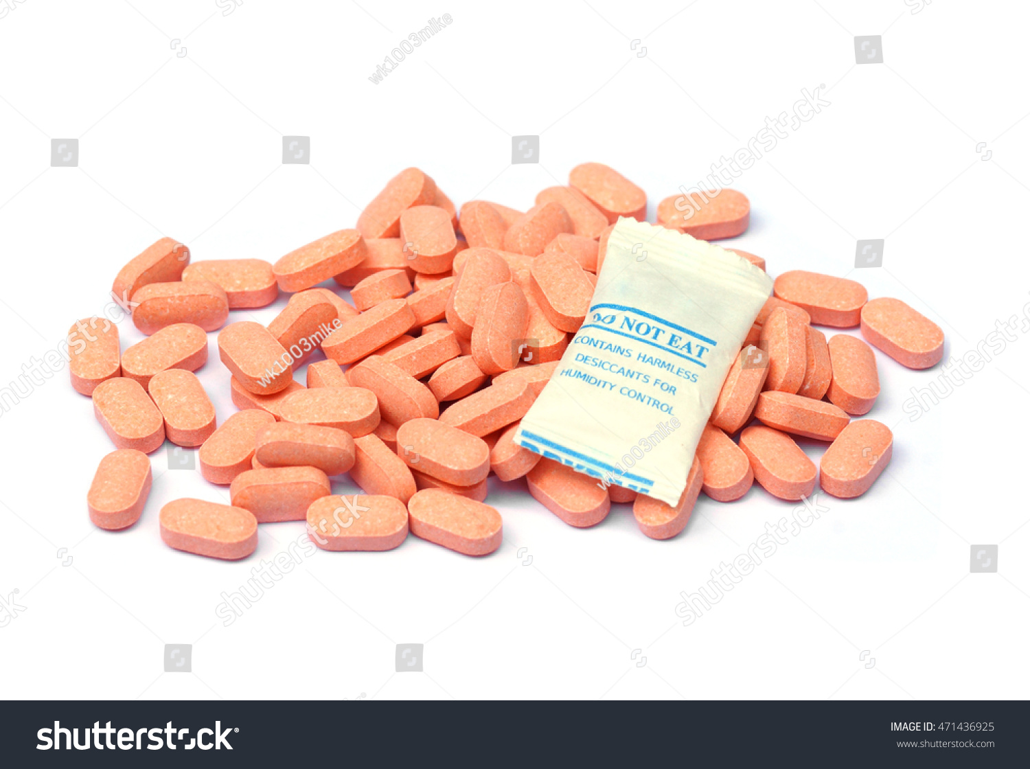 Desiccant Pack On Pile Vitamin C Stock Photo Edit Now