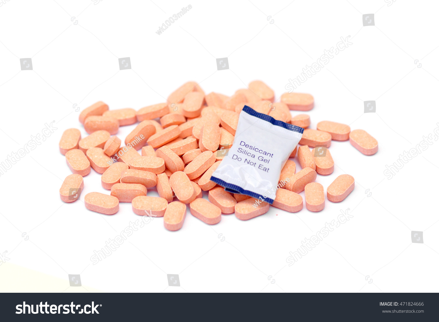 Desiccant Pack On Pile Vitamin C Stock Photo Edit Now