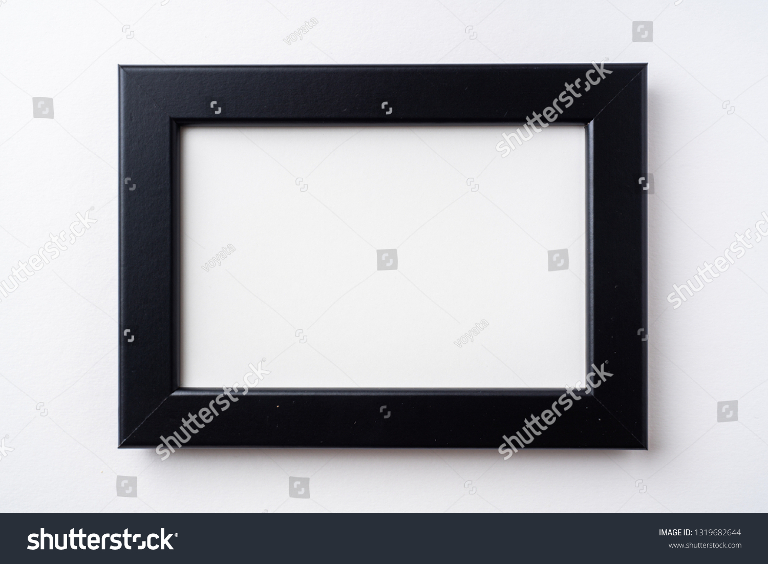 Design Concept Black Wood Frame Mockup Stock Photo 1319682644 