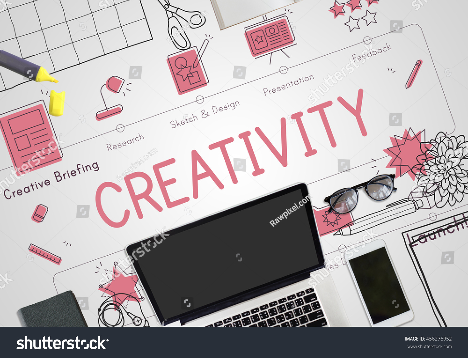 Design Development Visualize Creativity Concept Stock Photo 456276952 ...