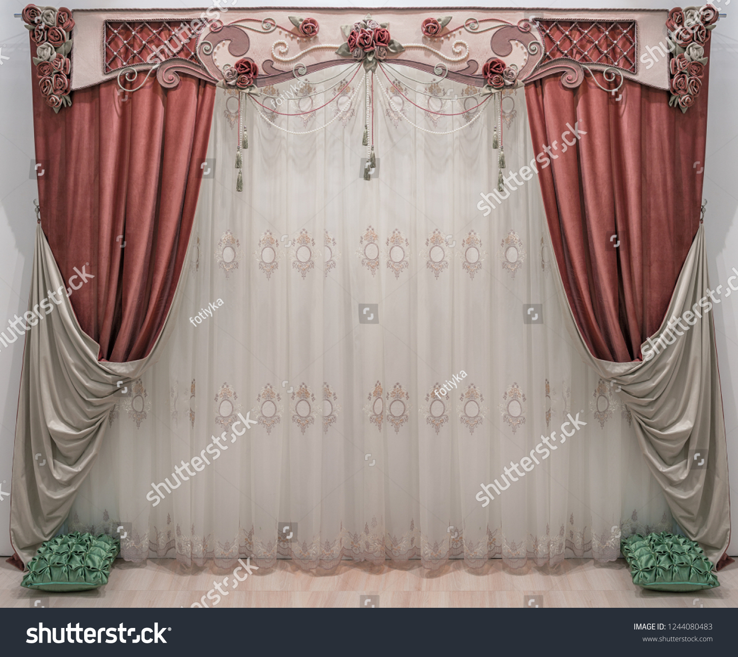 Design Interior Classical Palace Style Doublesided Stock Photo