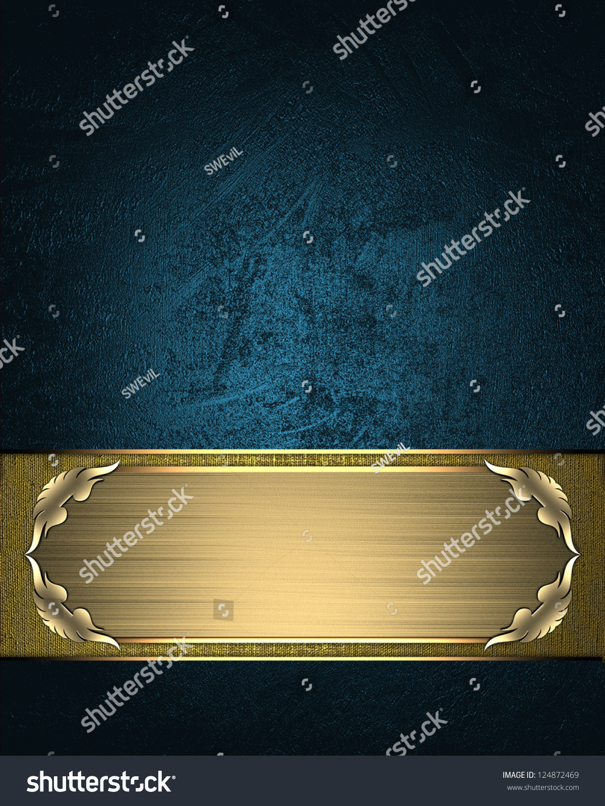 Design Template Red Texture Gold Name Stock Illustration