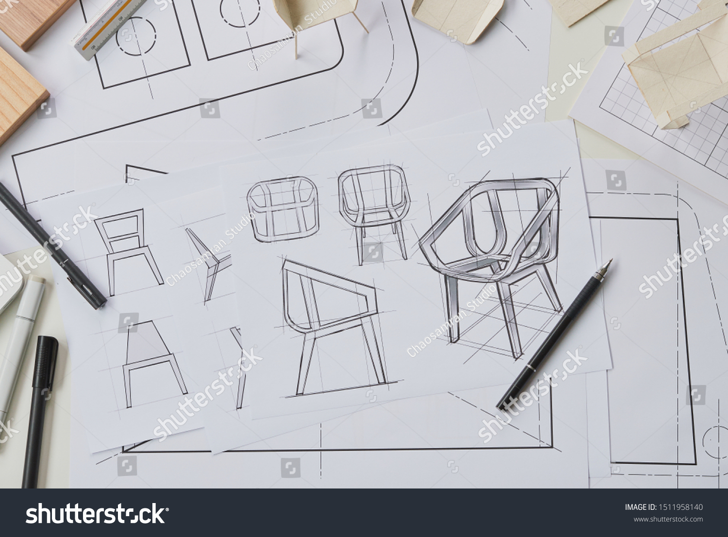 Designer Sketching Drawing Design Development Product Business
