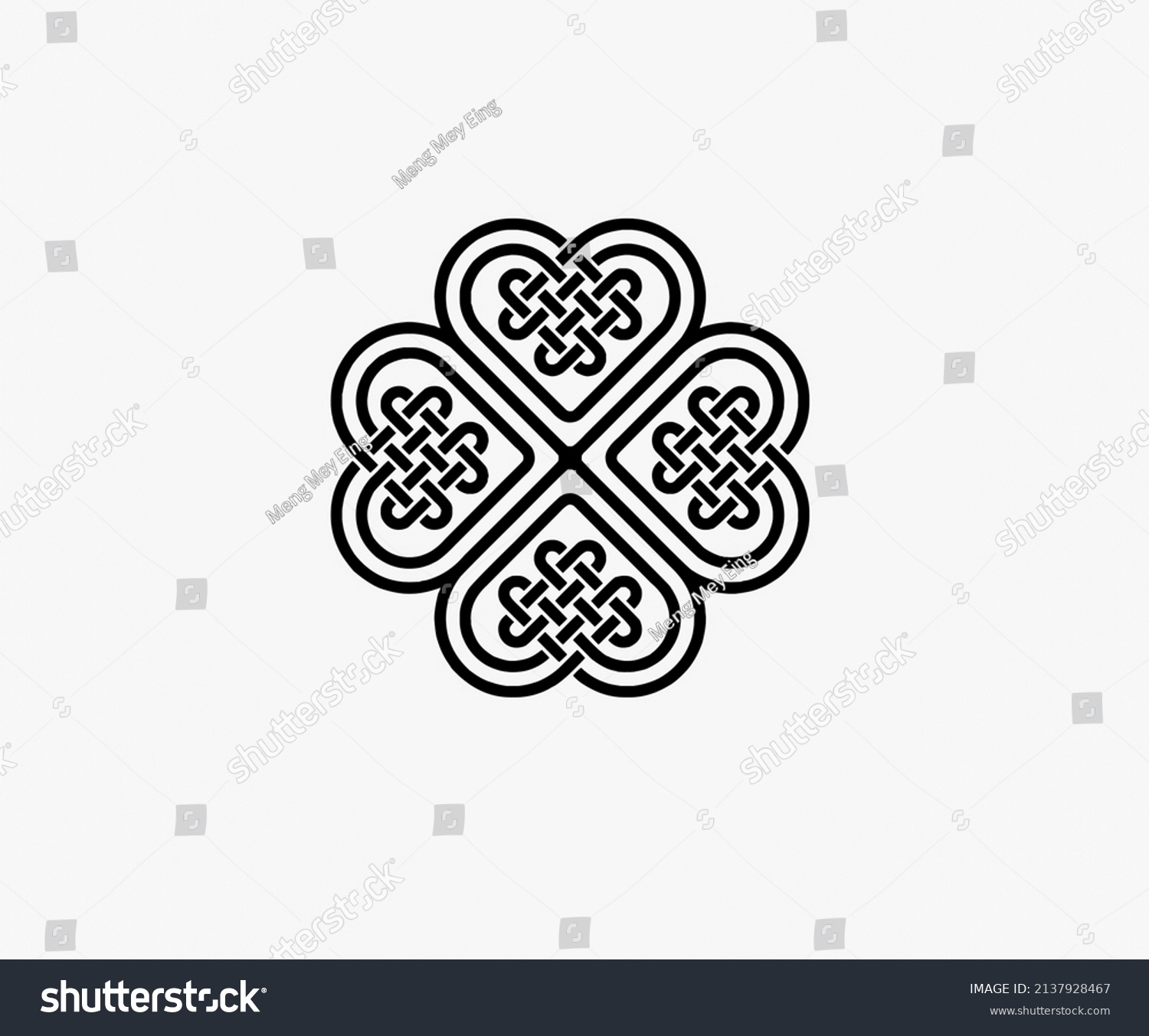 4 leaf clover celtic knot