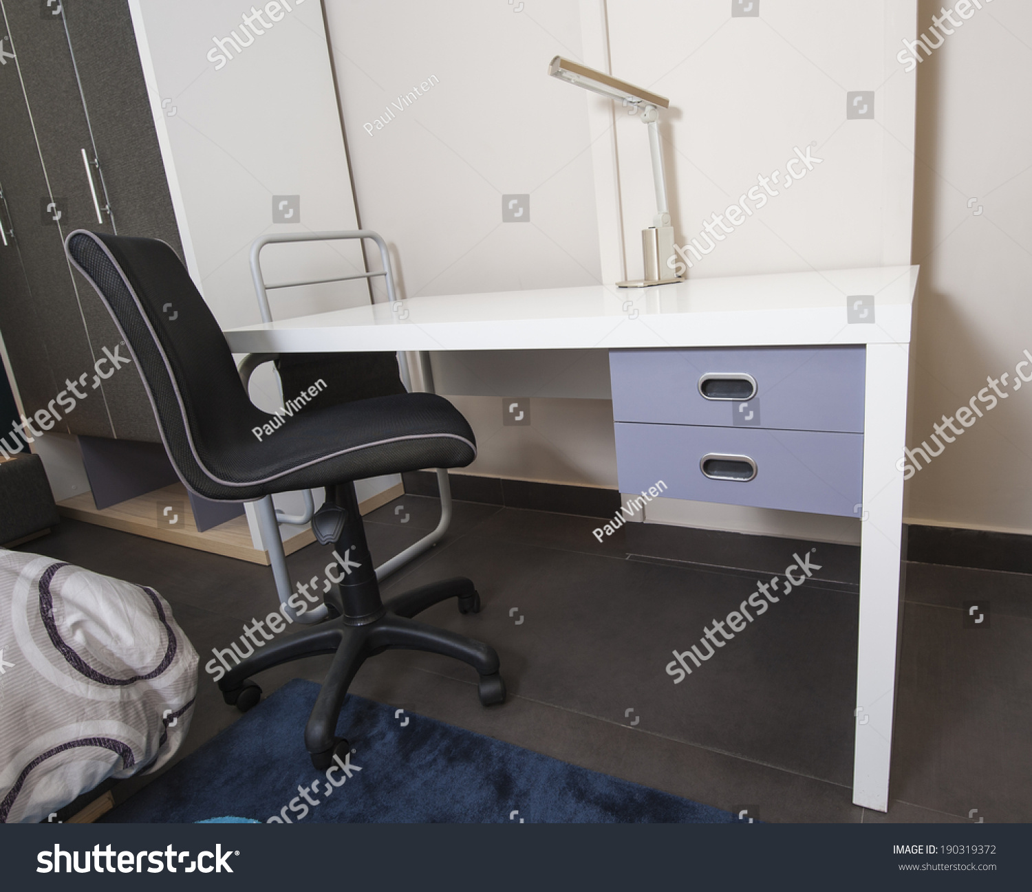 Desk Chair Childrens Bedroom Area Furniture Stock Photo Edit Now 190319372