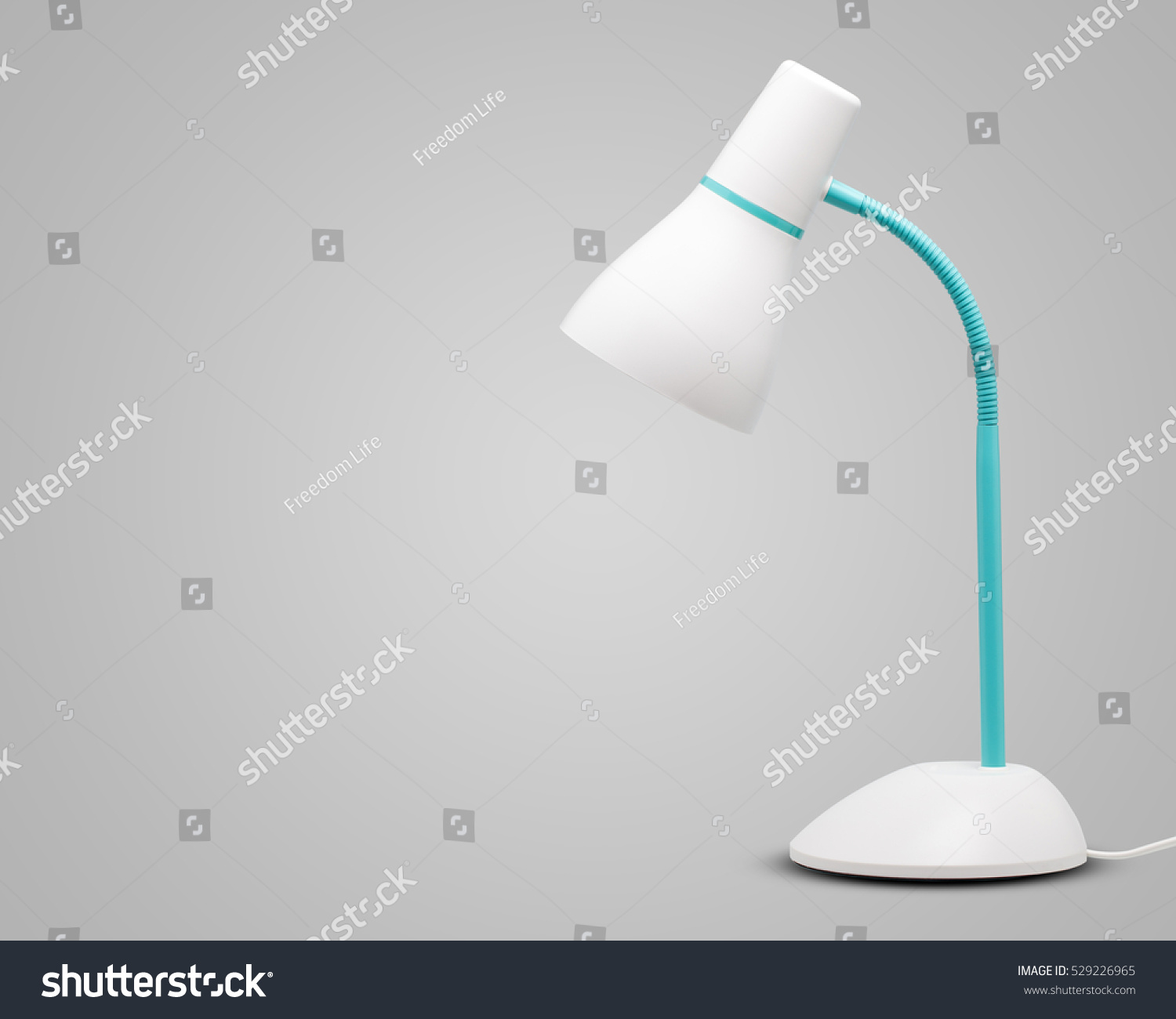 Desk Lamp Isolated On Gray Background Stock Photo Edit Now 529226965