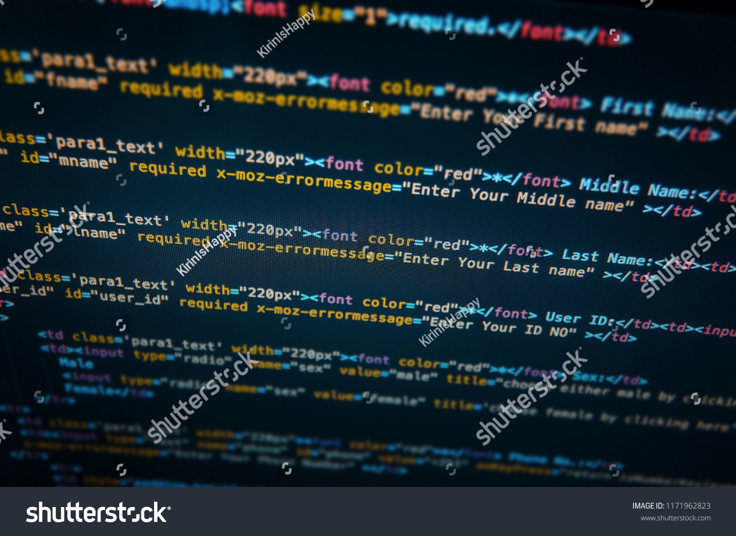 Desktop Source Code Technology Background Developer Stock Photo (Edit ...