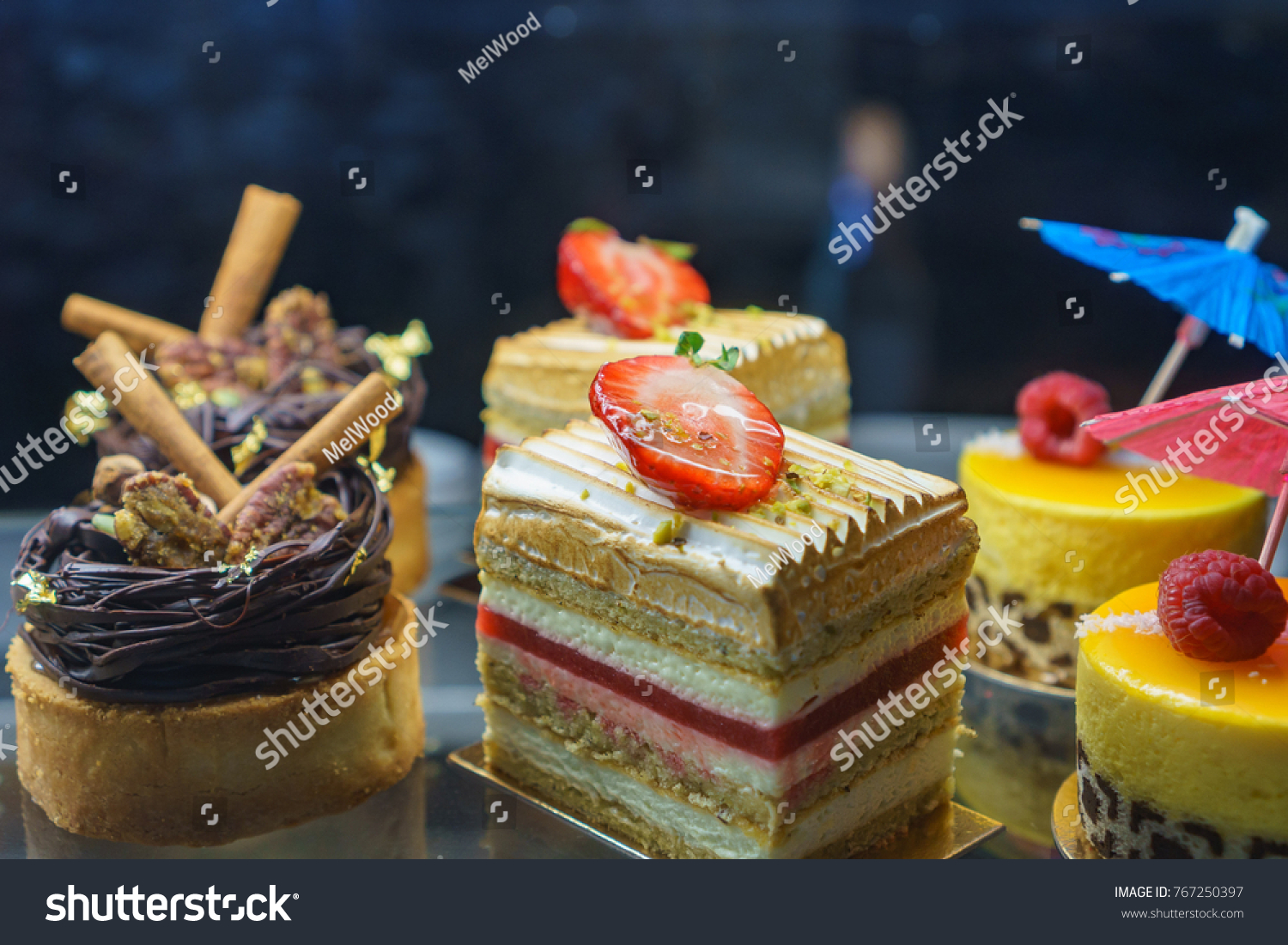 Dessert Cooler Pix Patisserie Portland Oregon Stock Photo Edit