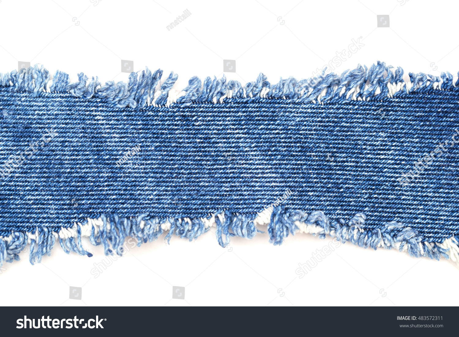 Destroyed Torn Denim Blue Jeans Frayed Stock Photo Shutterstock