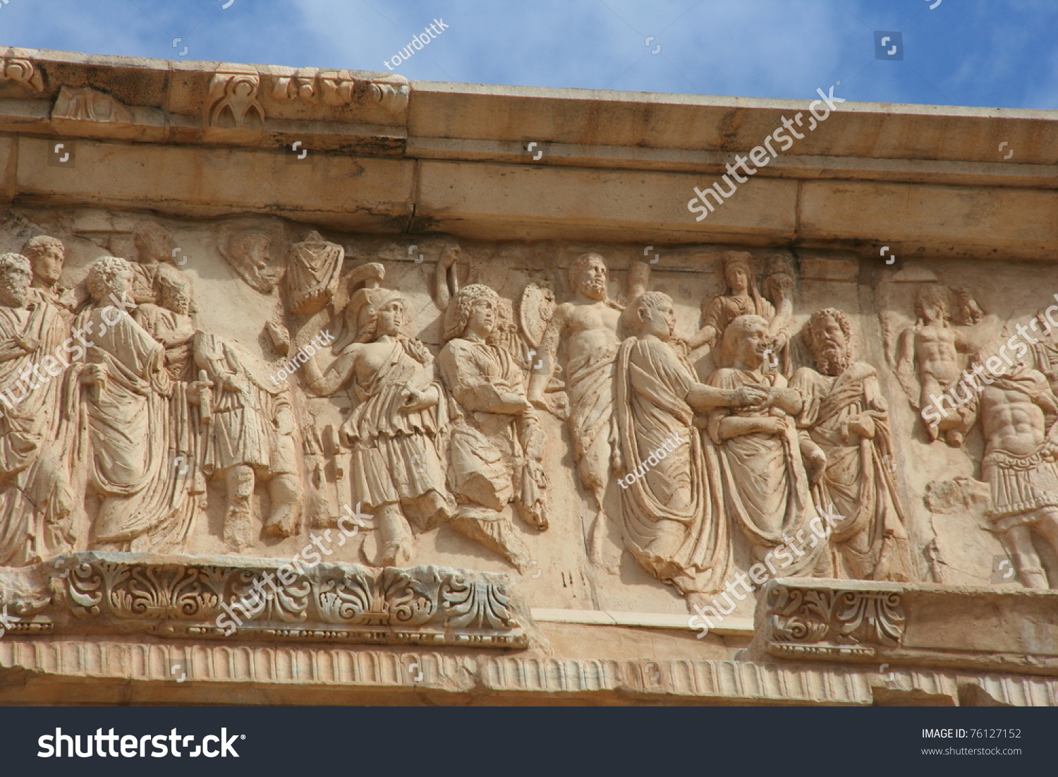 Detail Arch Septimius Severus Leptis Magna Stock Photo Edit Now