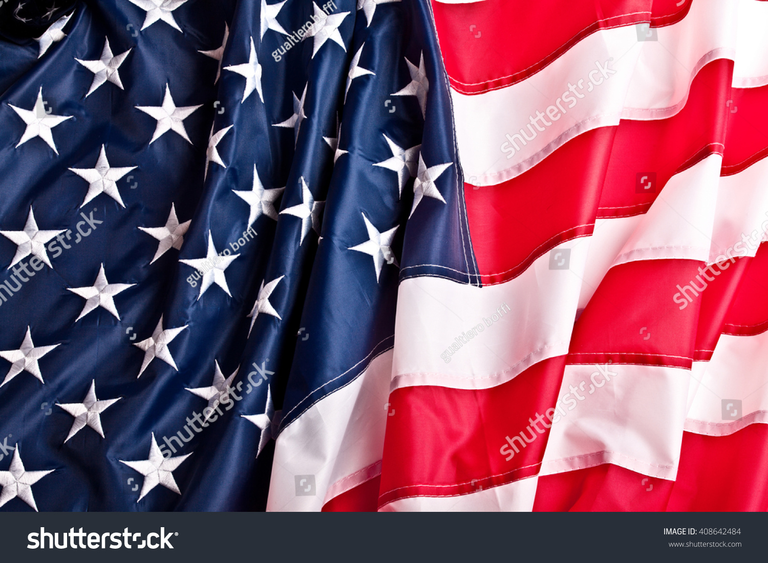 Detail Old Glory American Flag Stock Photo (Edit Now) 408642484