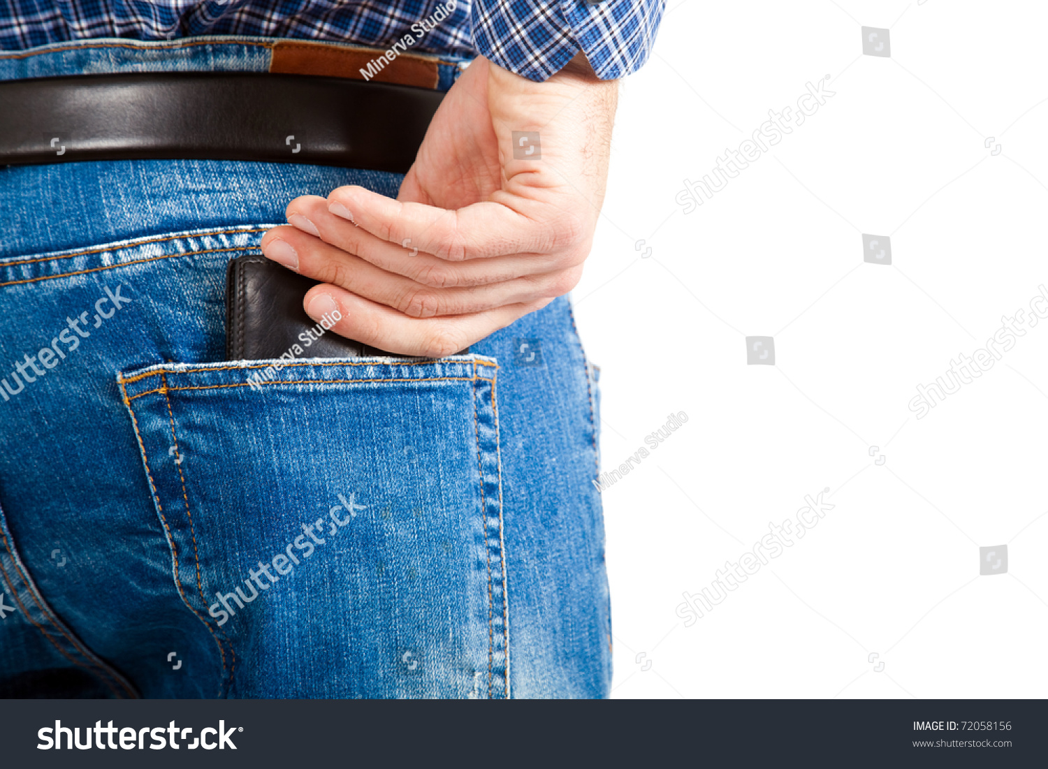Detail Of Wallet In Man'S Back Pocket Stock Photo 72058156 : Shutterstock
