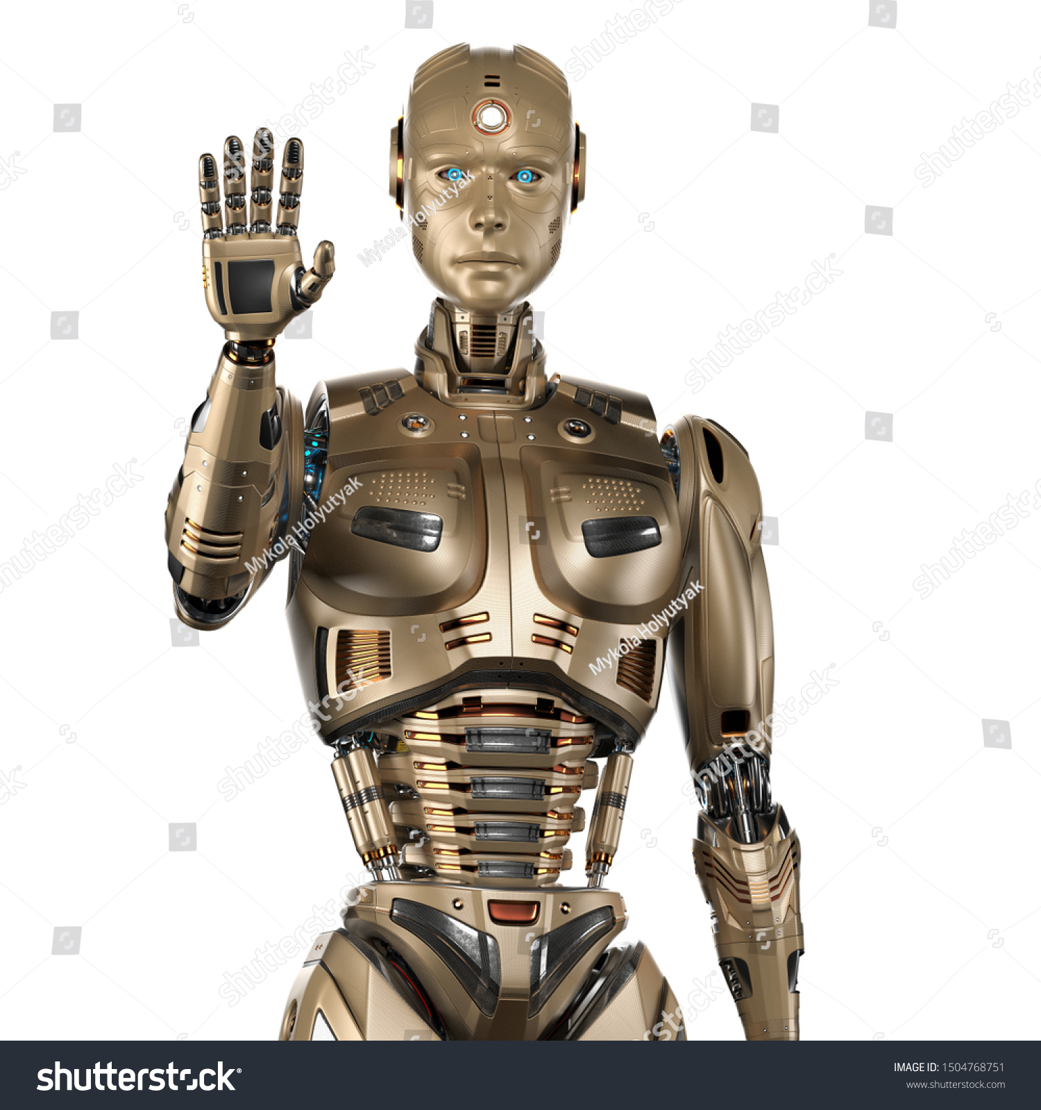 futuristic humanoid robot