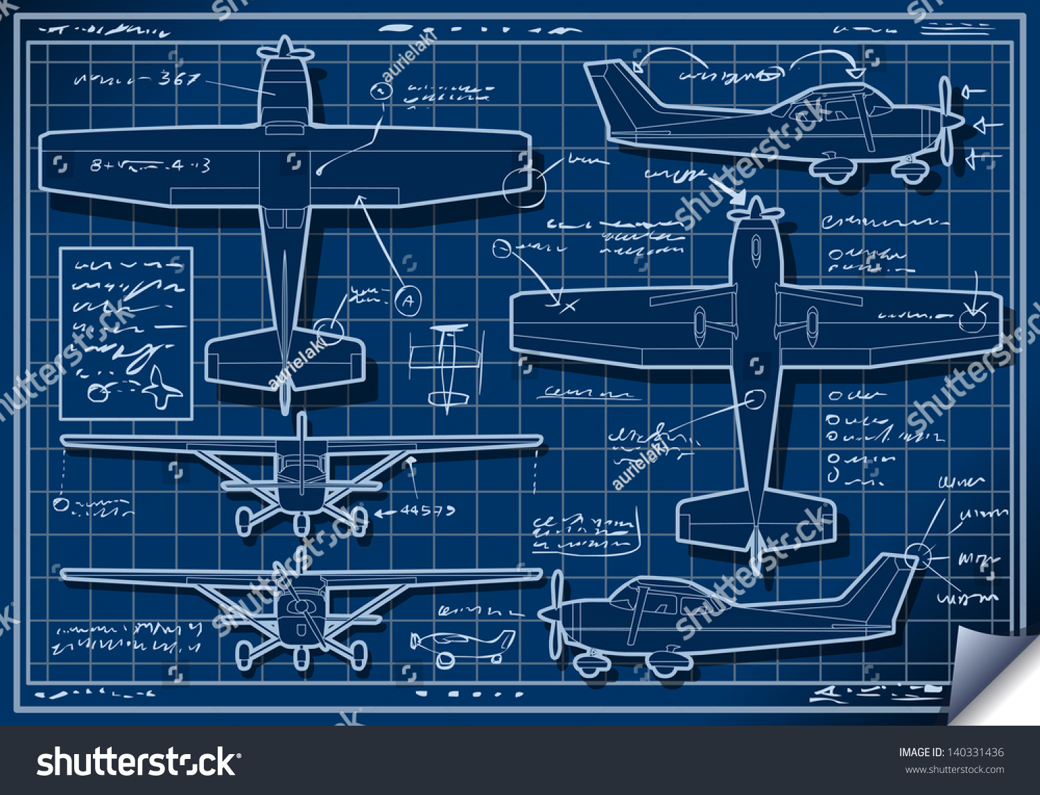 old-airplane-blueprints-images-stock-photos-vectors-shutterstock