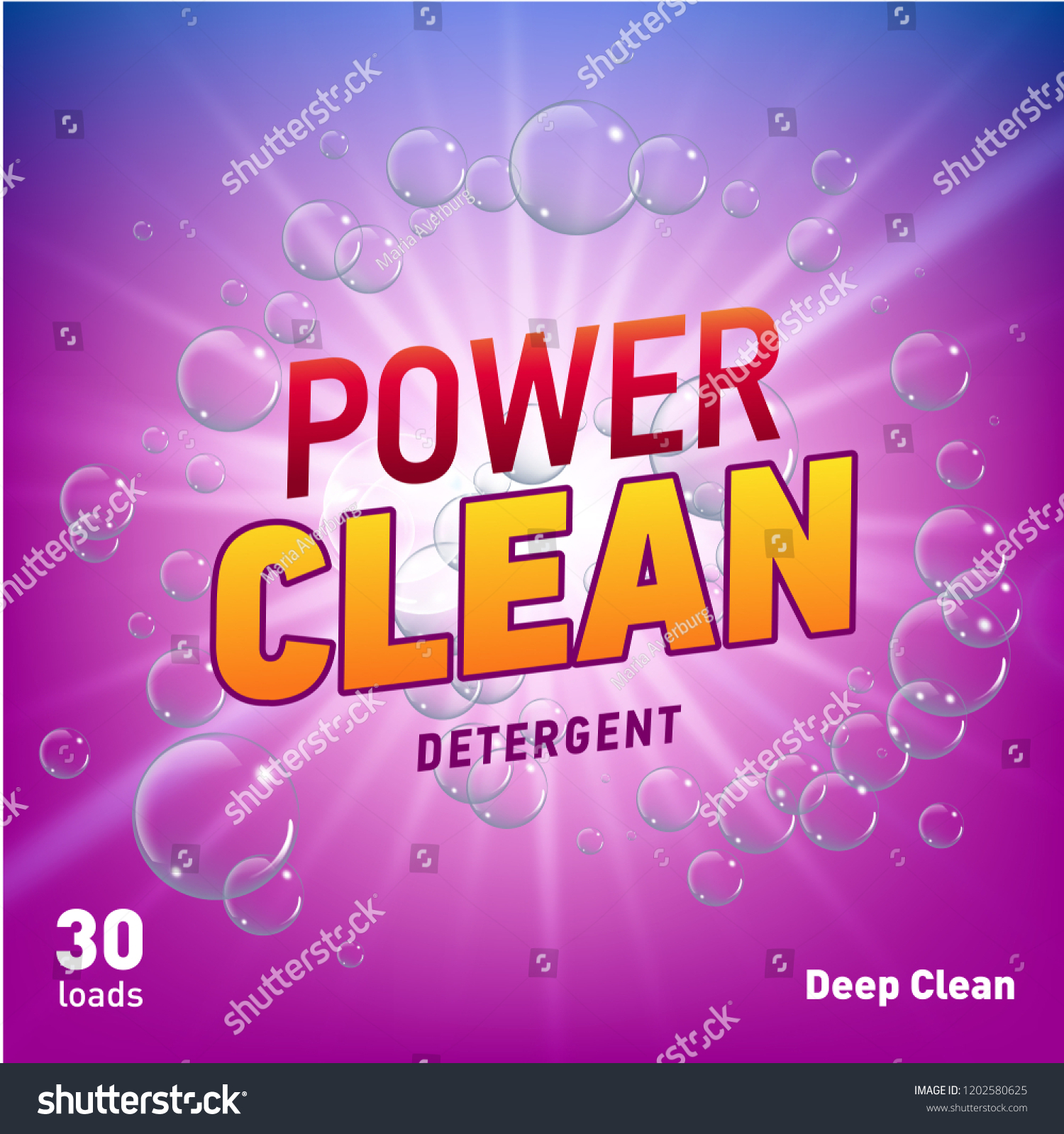 Detergent Advertising Concept Design Product Packaging Stock ...