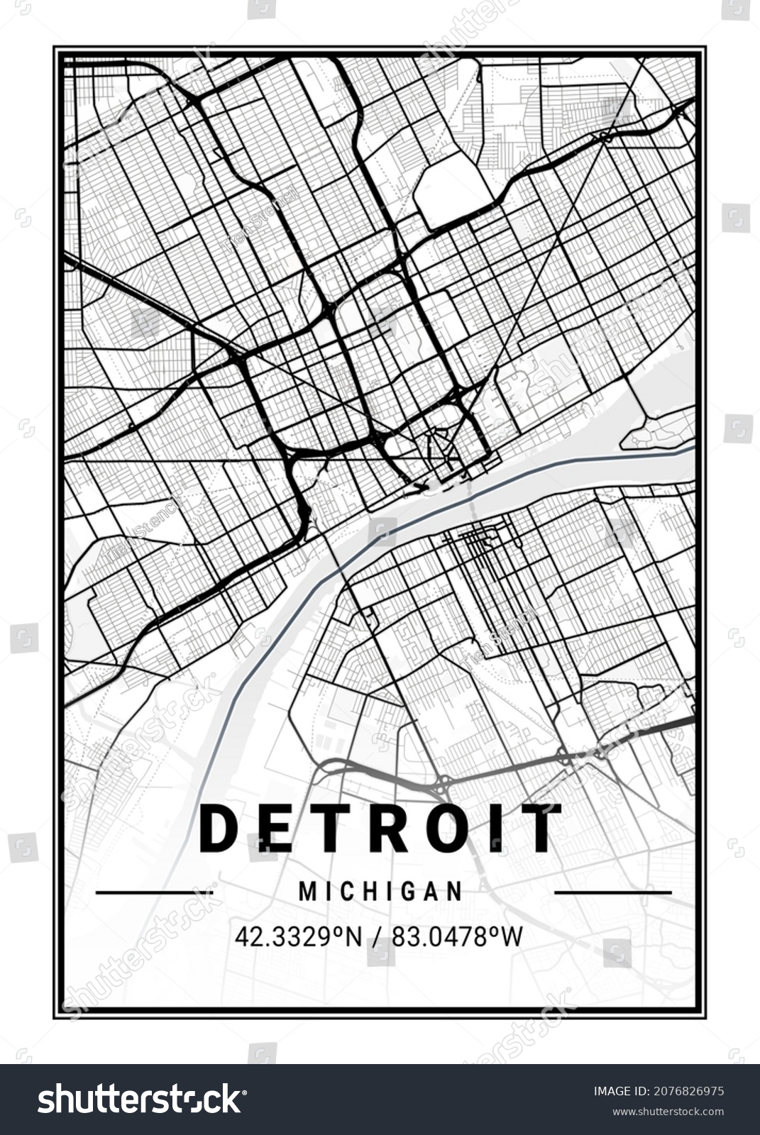 768 Detroit aerial Images, Stock Photos & Vectors | Shutterstock