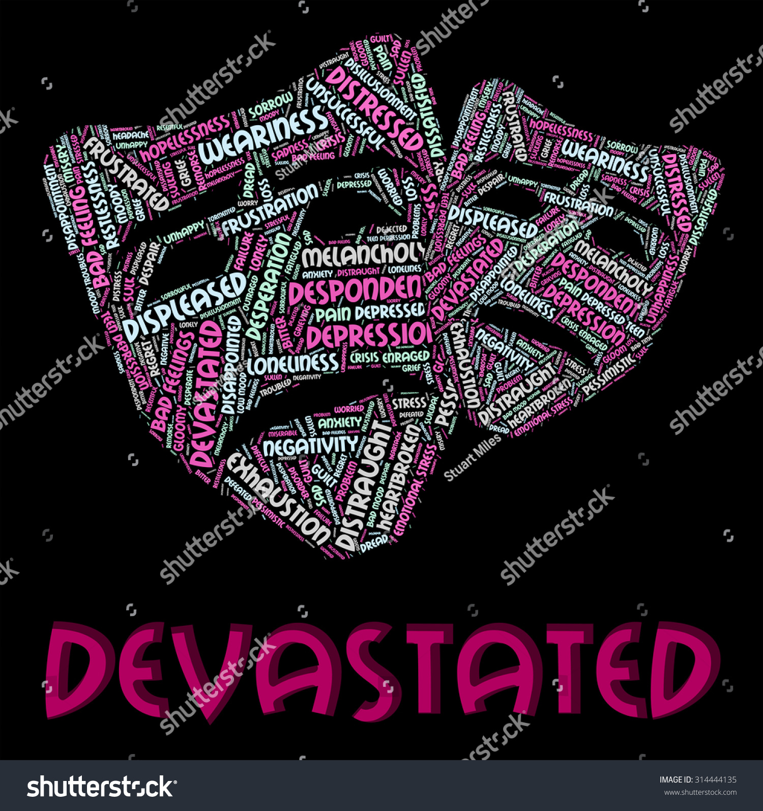 devastated-word-showing-wordcloud-overwhelm-devastating-stock