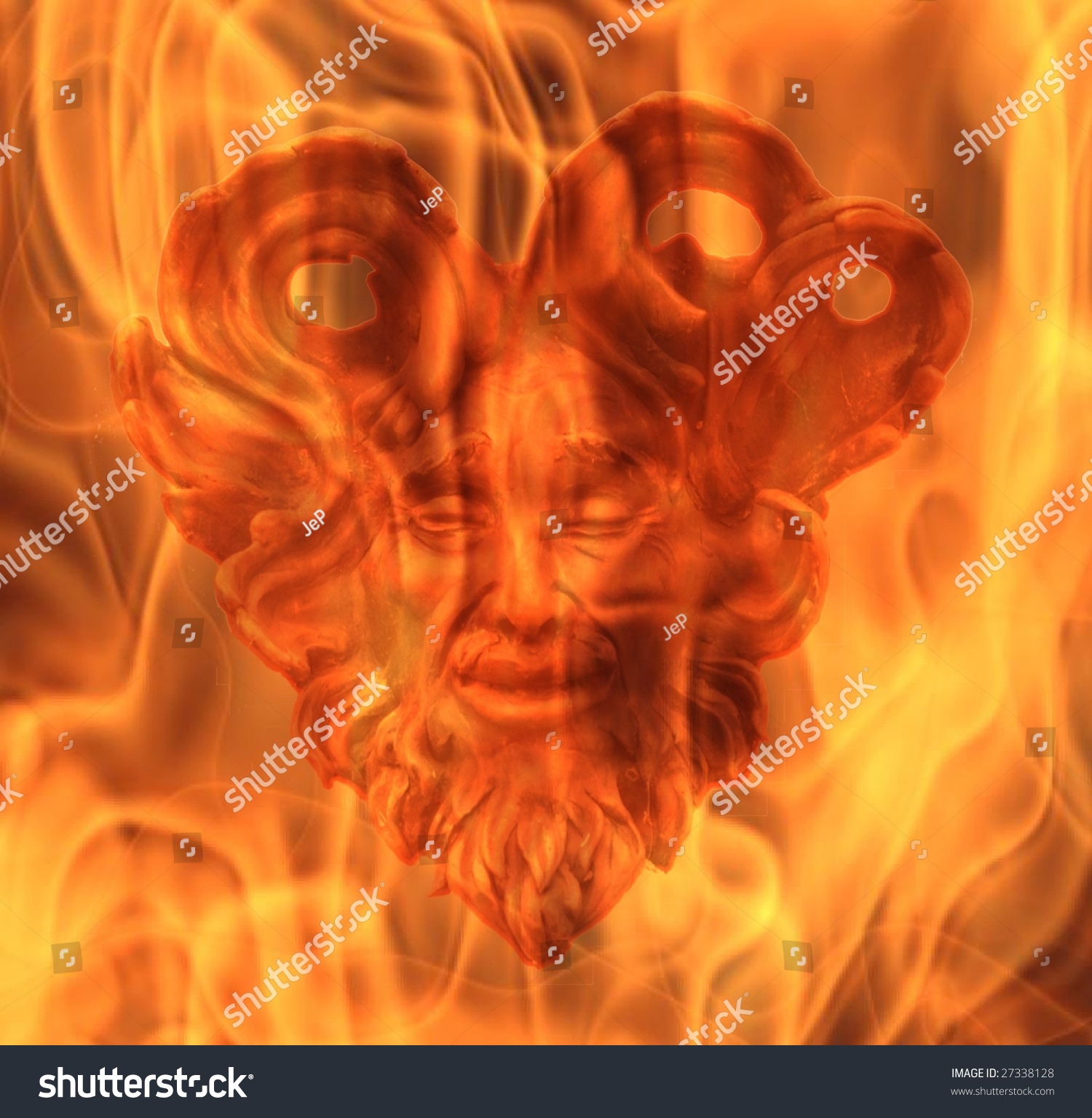 Devil In Flames Stock Photo 27338128 : Shutterstock