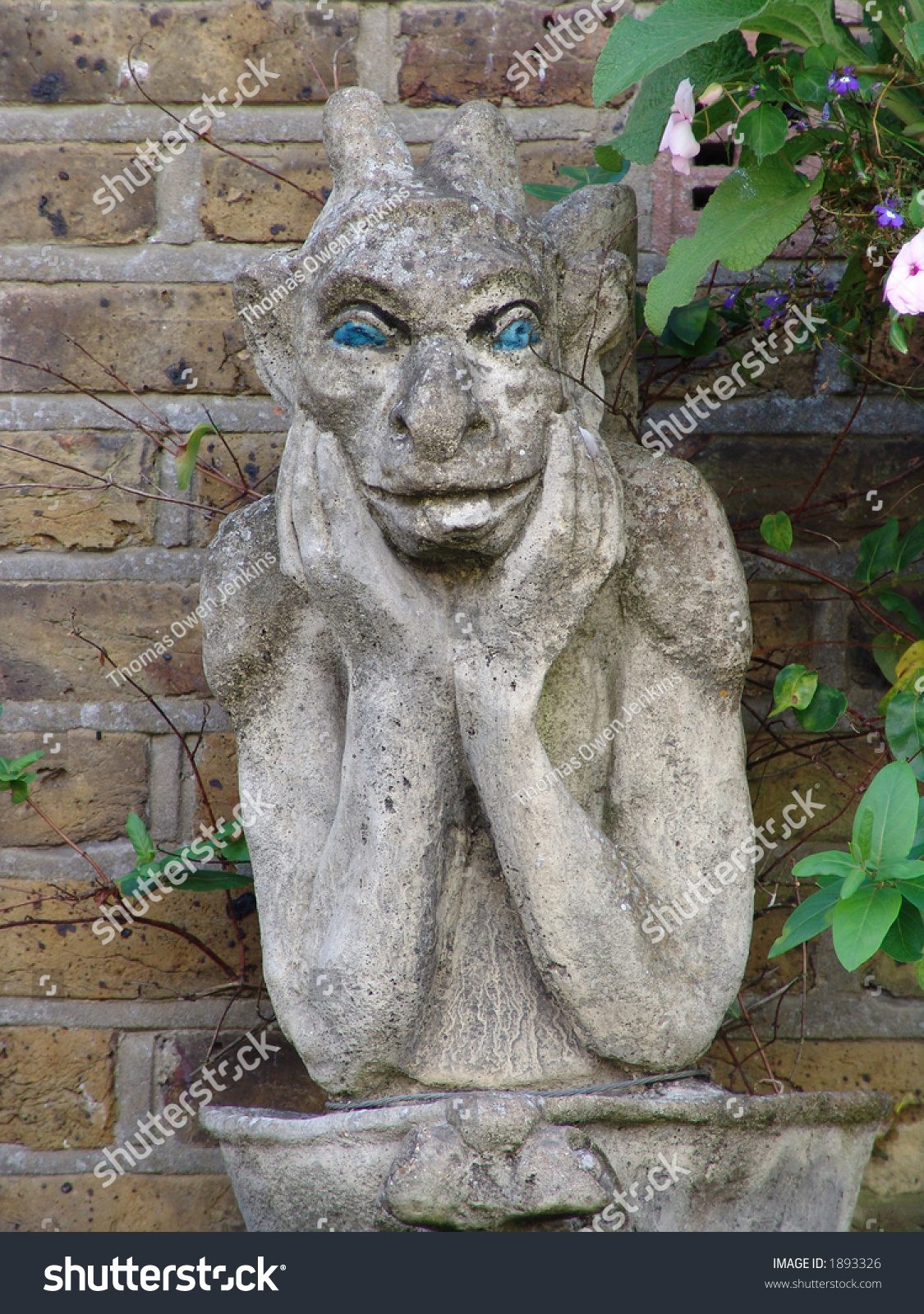 Devil In Stone Statue Stock Photo 1893326 : Shutterstock