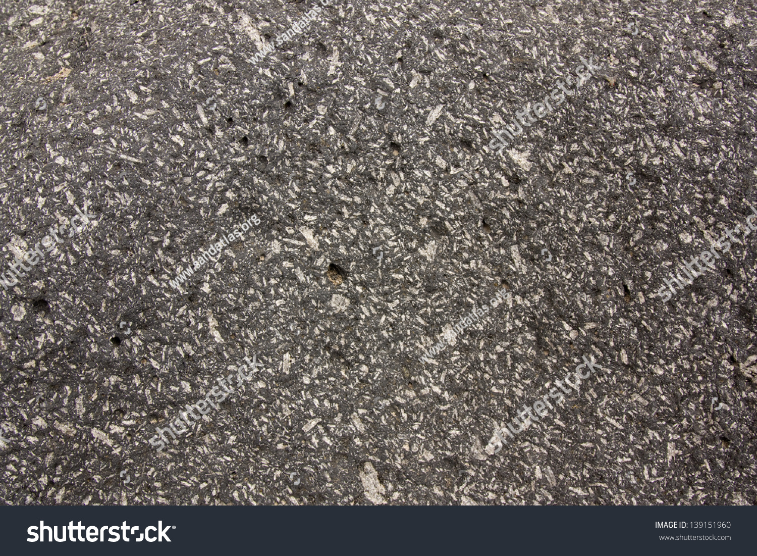 Diabase (Igneous Rock) Texture With White Feldspar Crystals Stock Photo ...