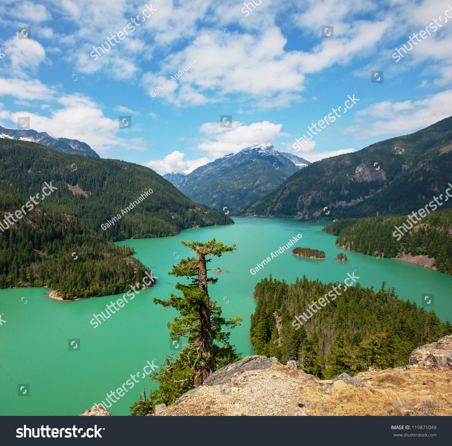 Diablo Lake,Washington Stock Photo 119871049 : Shutterstock