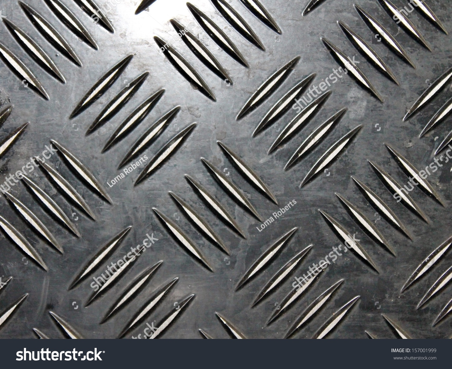 Industrial Metal Iron Patterned Textured Floor Stock Photo Edit
